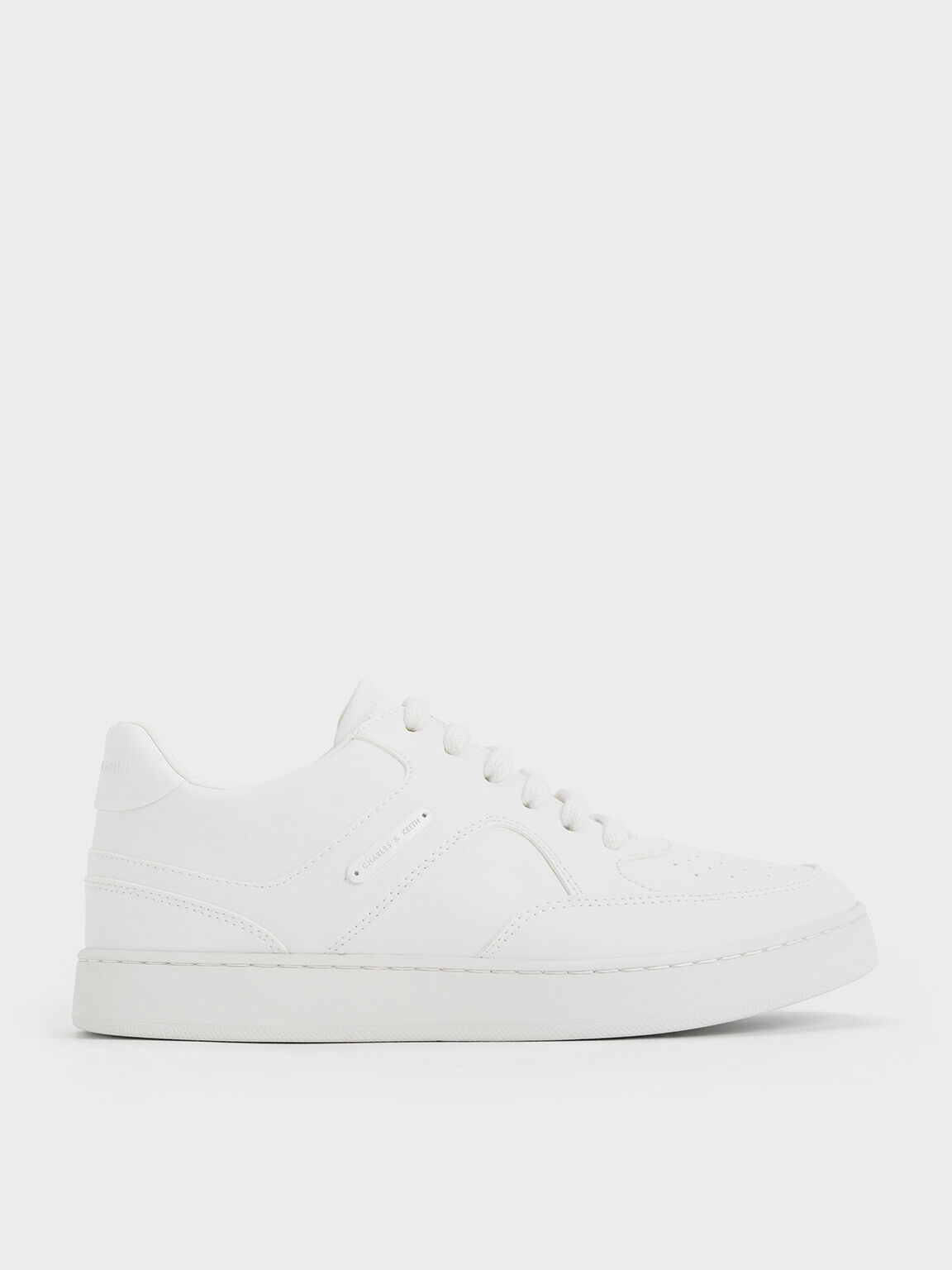 White sale leather sneakers