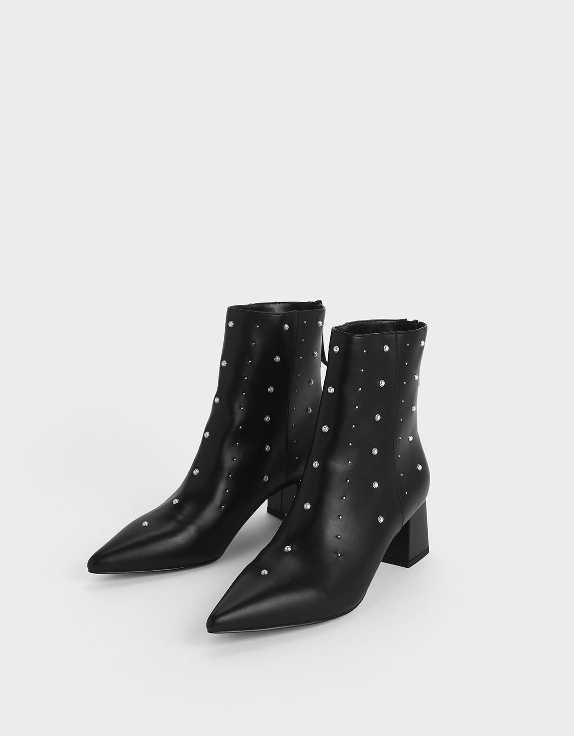 black embellished boots