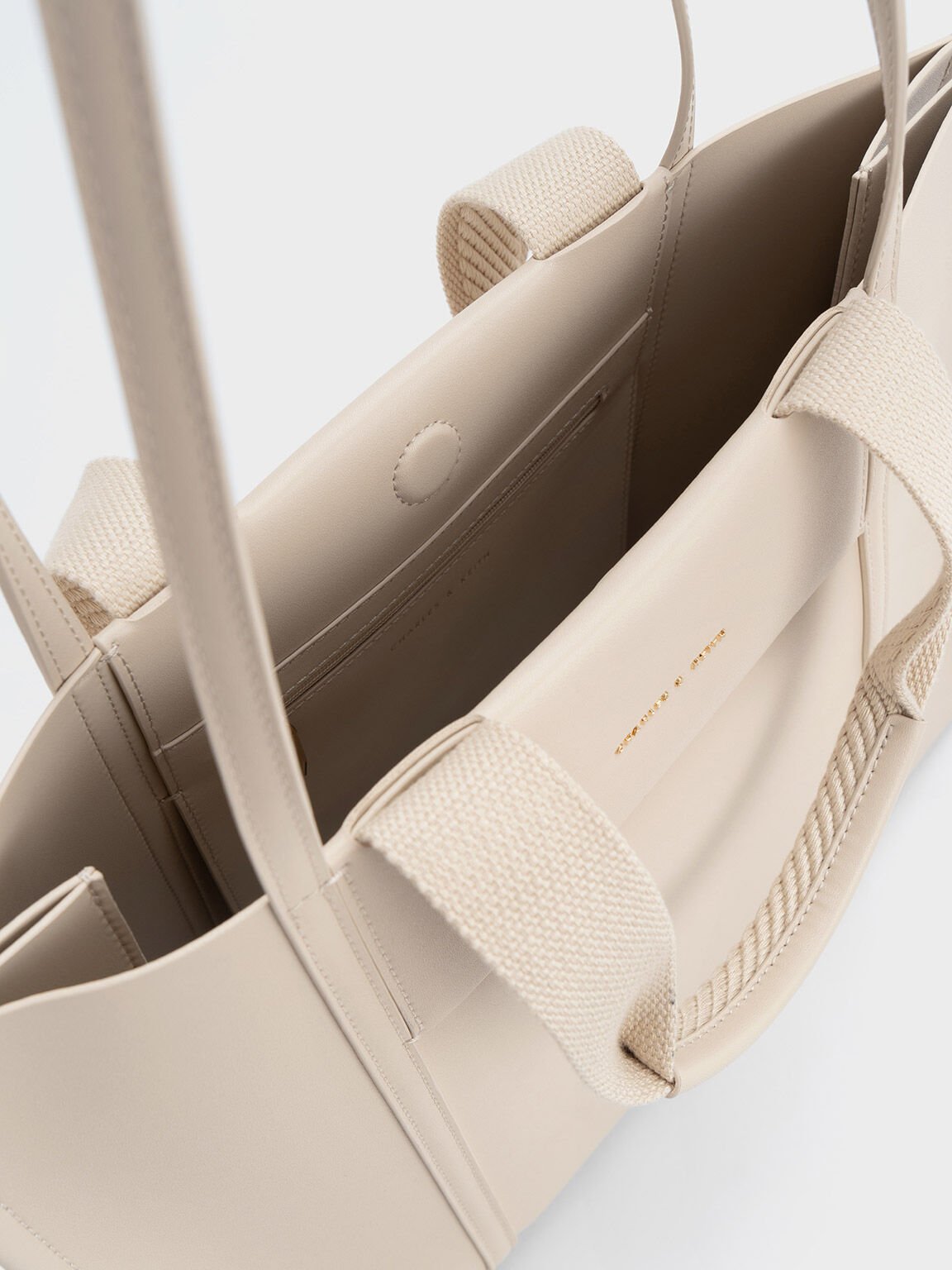 Beige Shalia Tote Bag - CHARLES & KEITH US