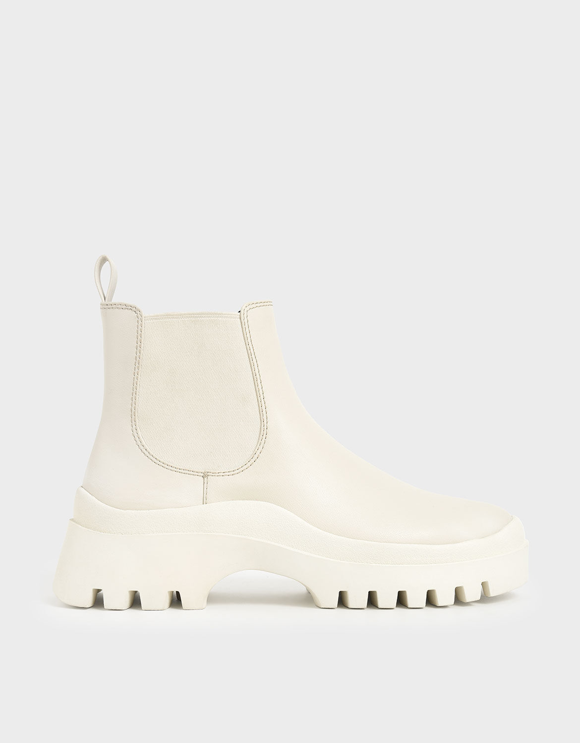 Chalk Chunky Chelsea Boots | CHARLES 