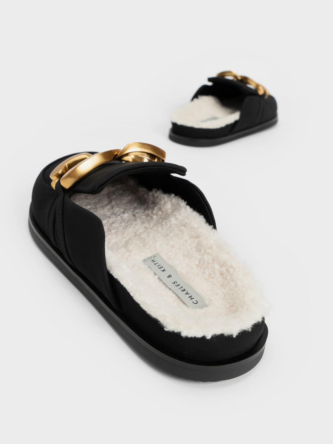 Faux fur sale loafer mules