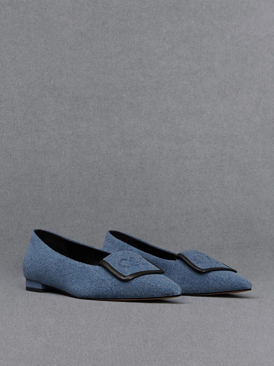Totême The Denim ballerina shoes - Blue
