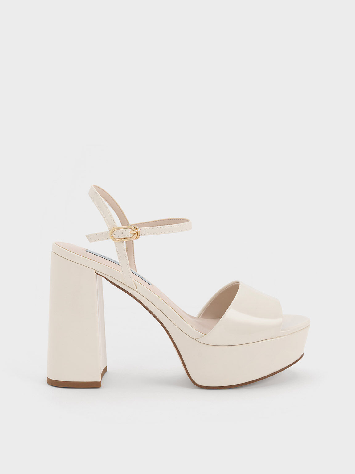 Taylor Off White Ankle Strap Heels | White ankle strap heels, Bride heels,  Wedding shoes heels