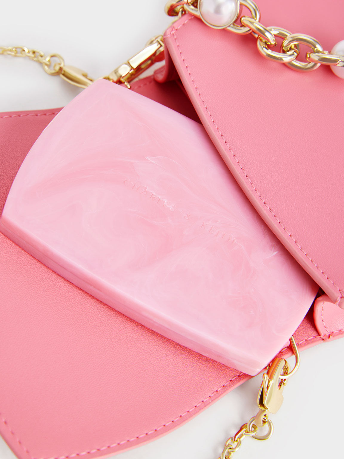 Pink Minka Strawberry-Print Boxy Bag - CHARLES & KEITH International