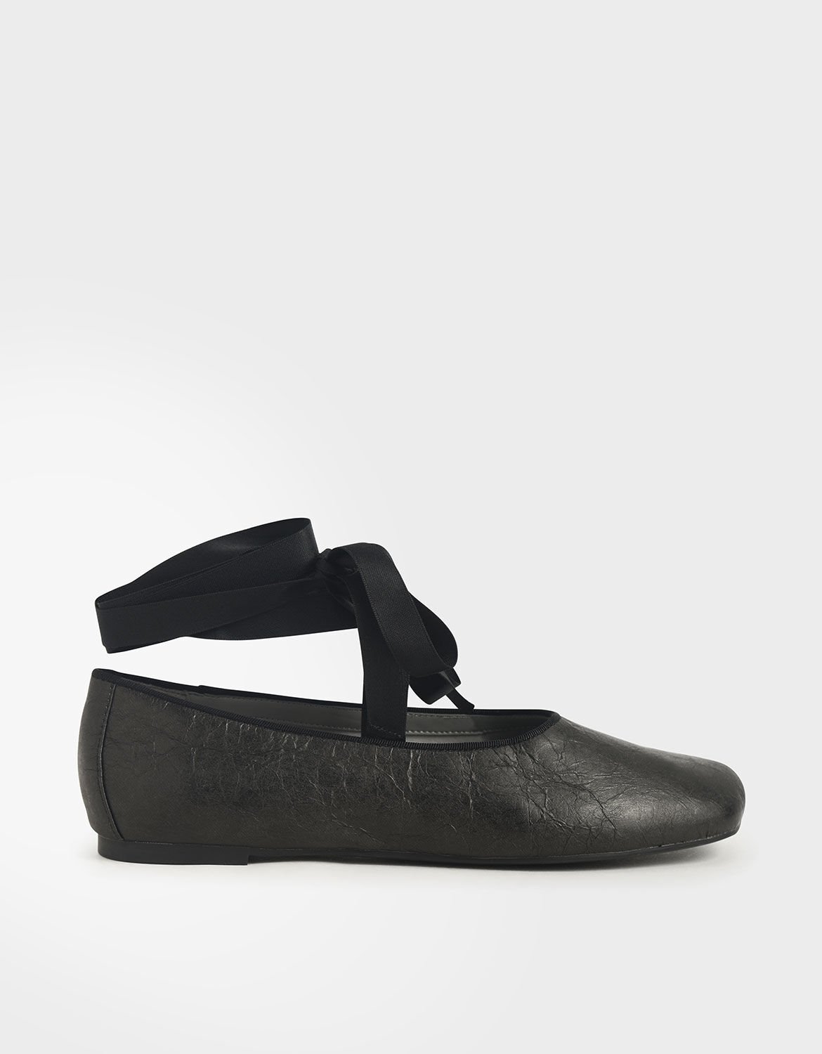 ballet flats tie up ankle