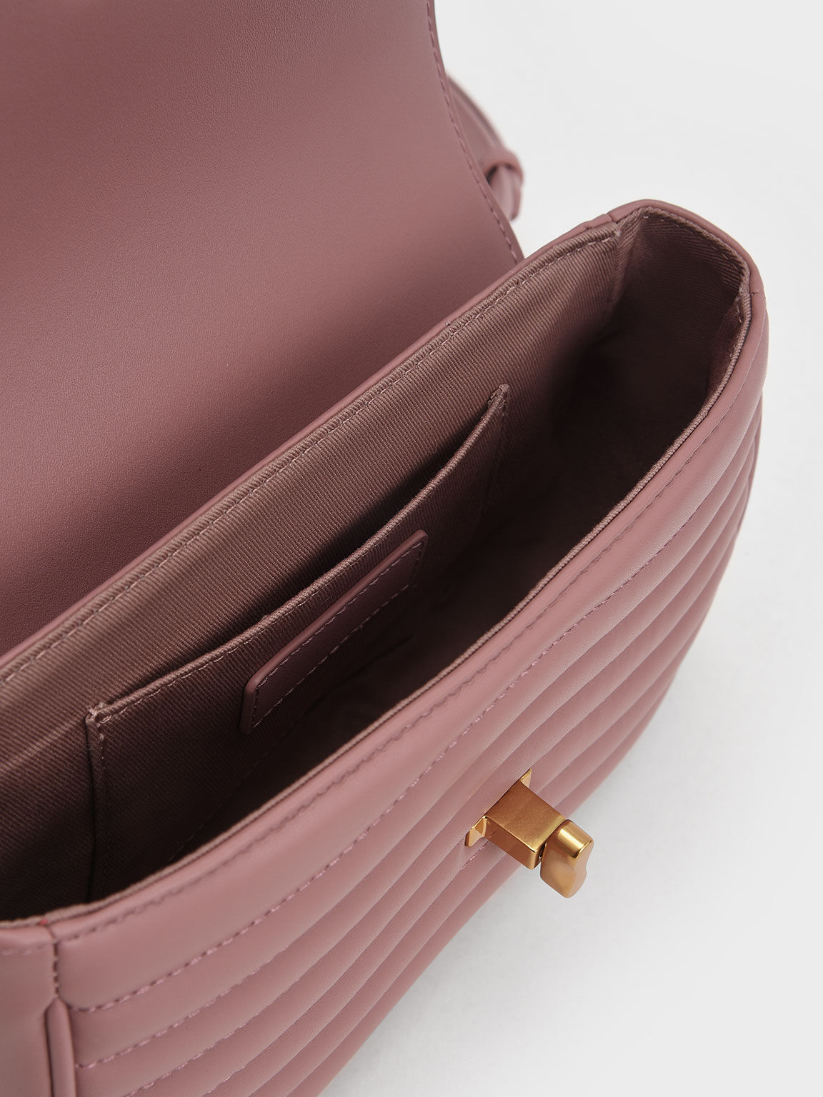 Aubrielle Panelled Crossbody Bag, Mauve, hi-res