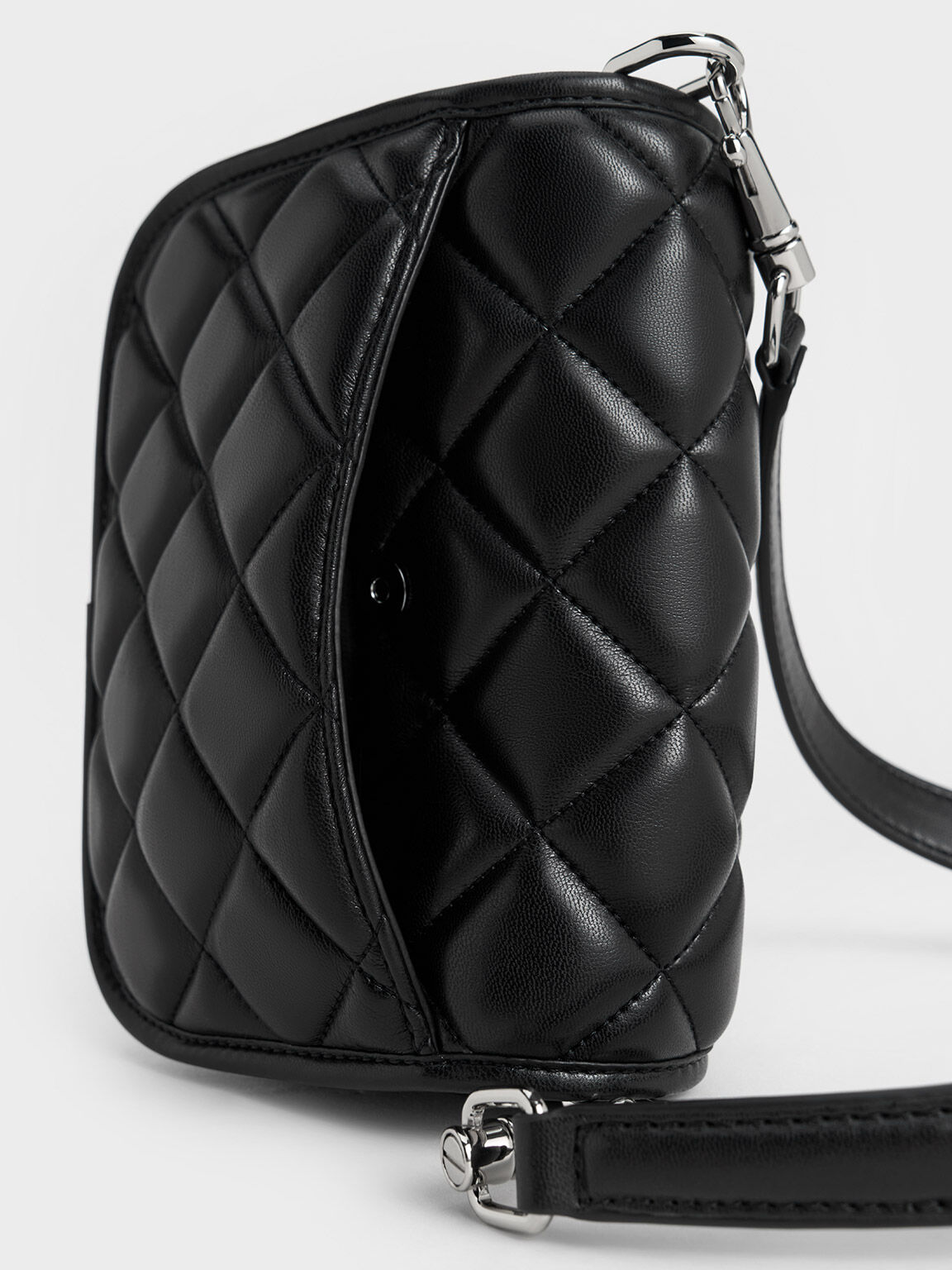 Cressida Quilted Crossbody Bag, Black, hi-res