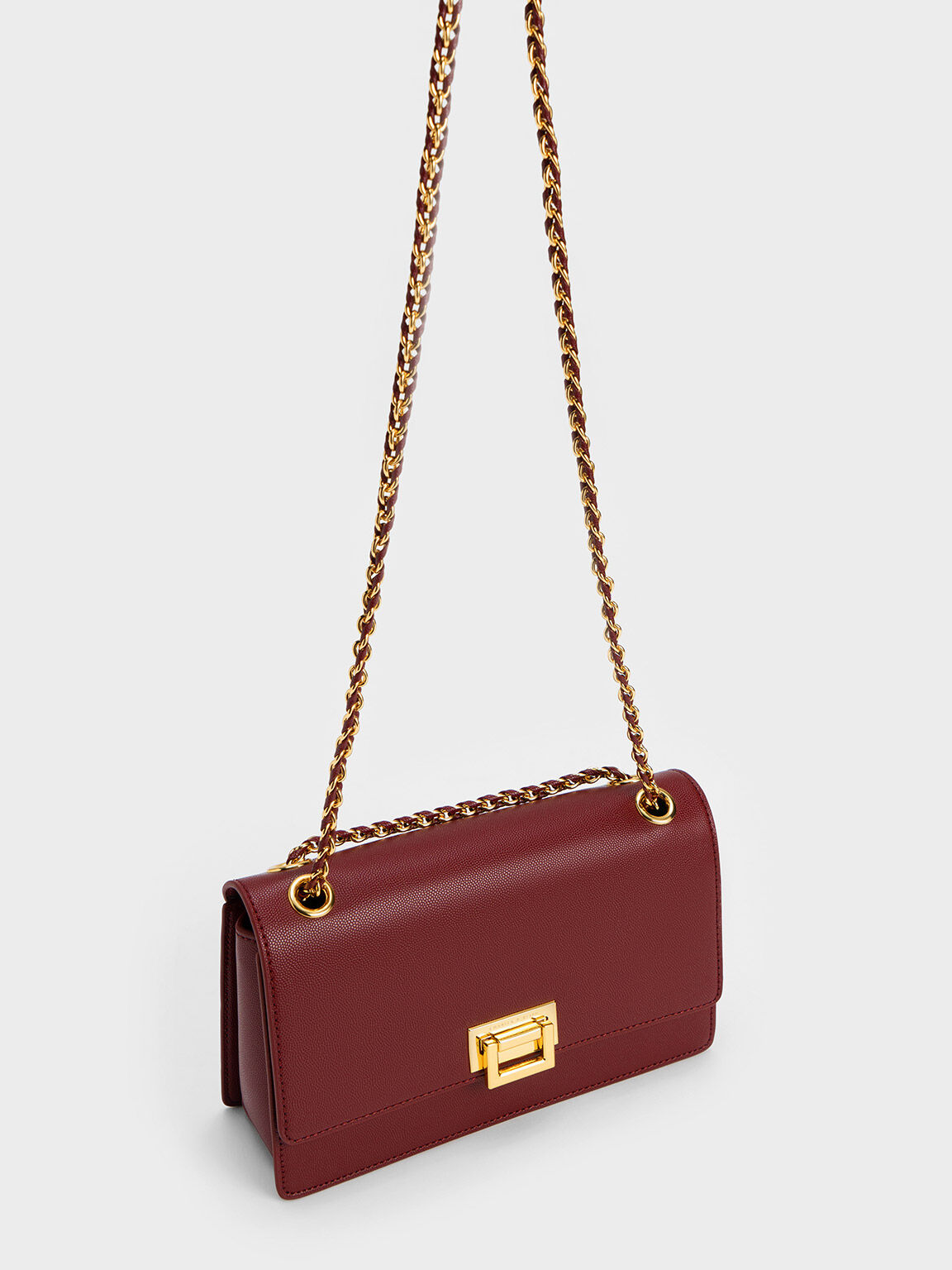 Charles and sale keith maroon bag