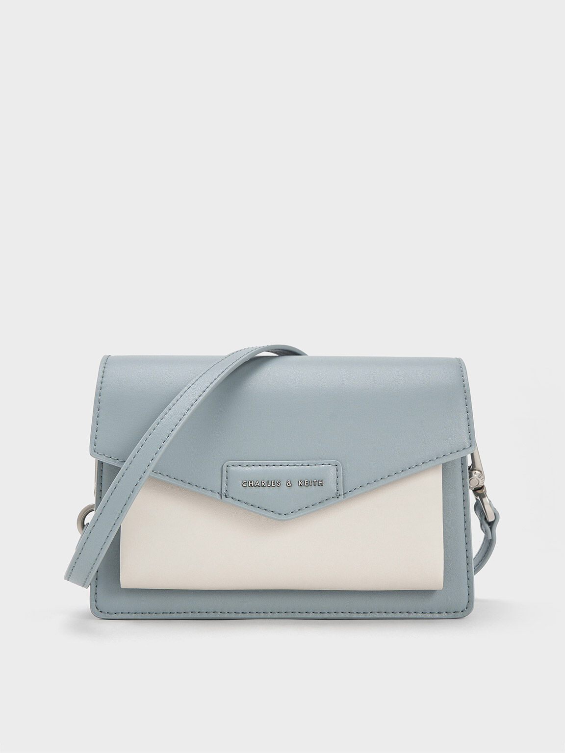 Envelope Crossbody Bag, Steel Blue, hi-res