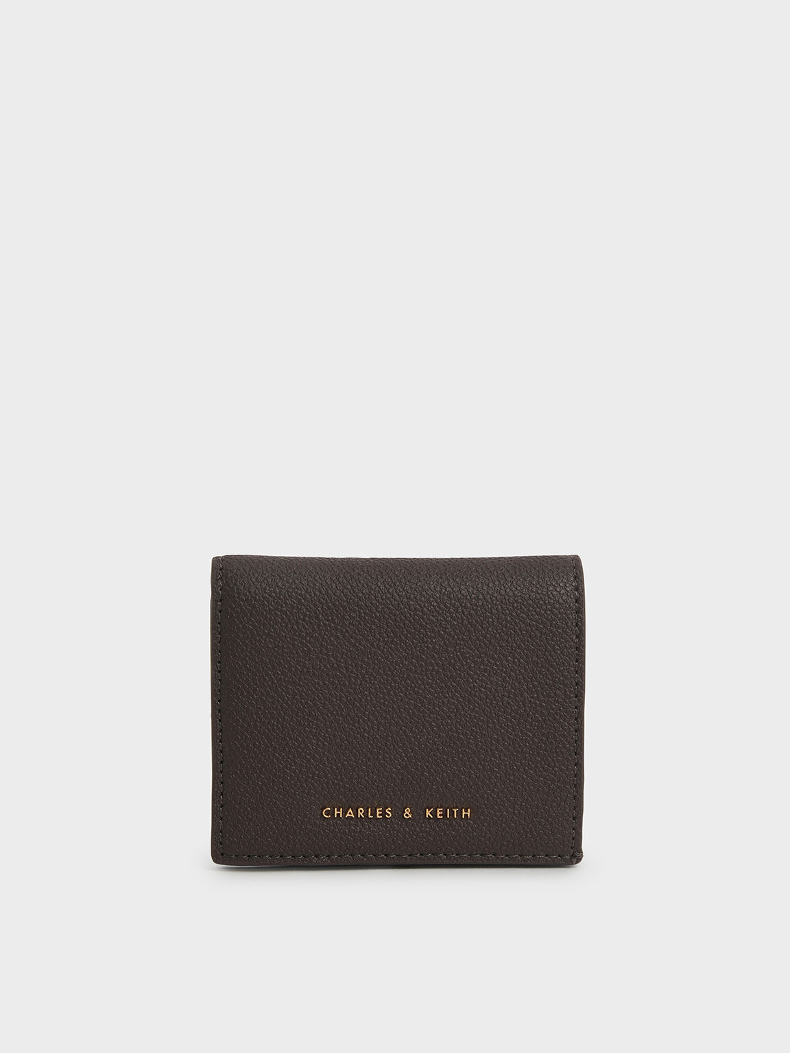 Dark Moss Front Flap Small Wallet - CHARLES & KEITH US