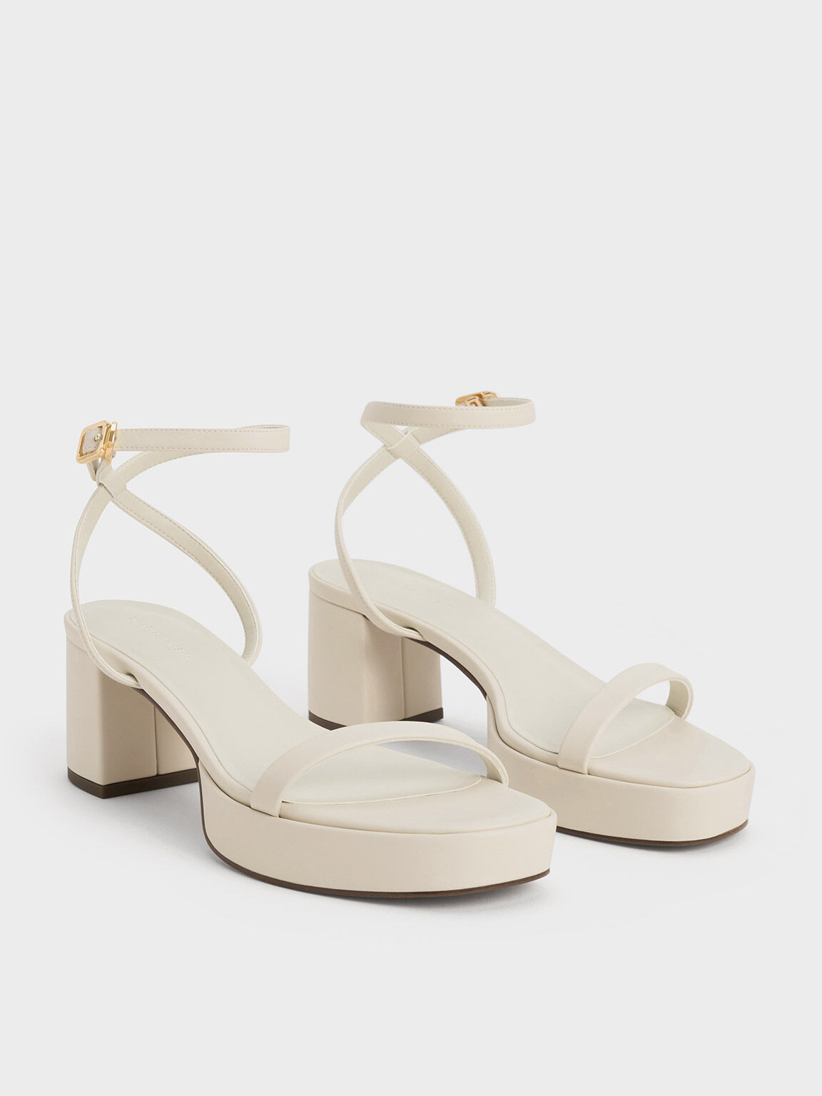 Thin-Strap Block Heel Sandals, Chalk, hi-res