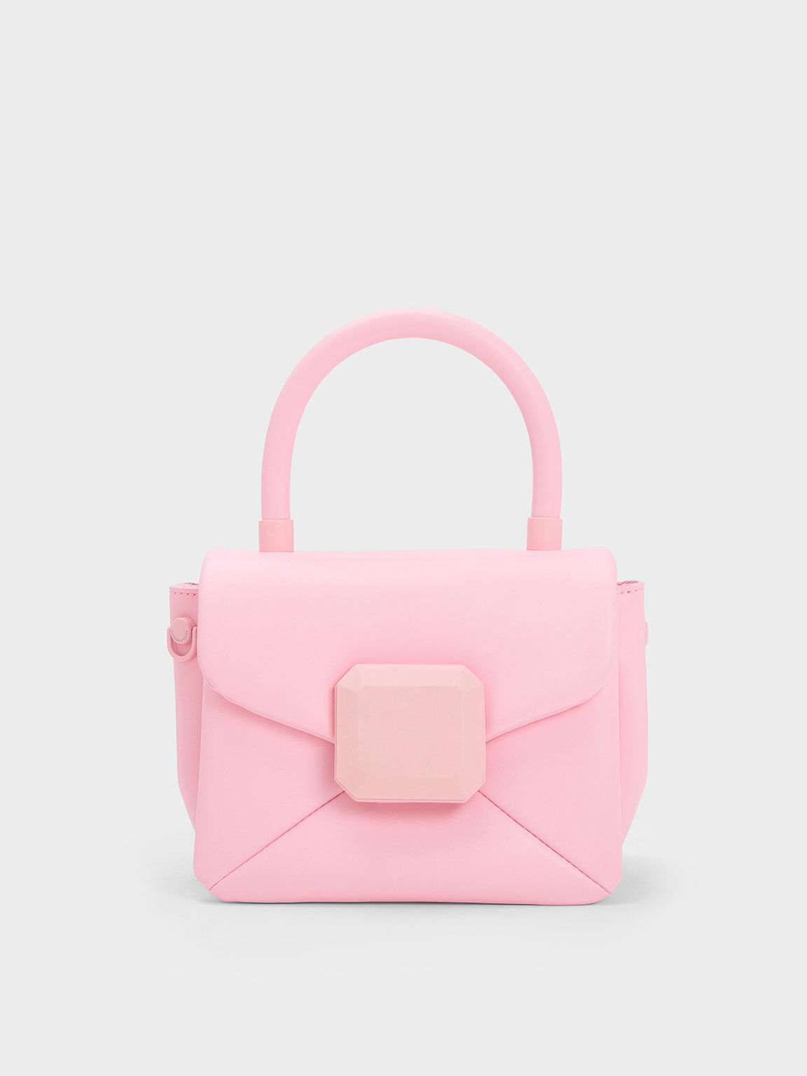 charles keith bag Baby Pink