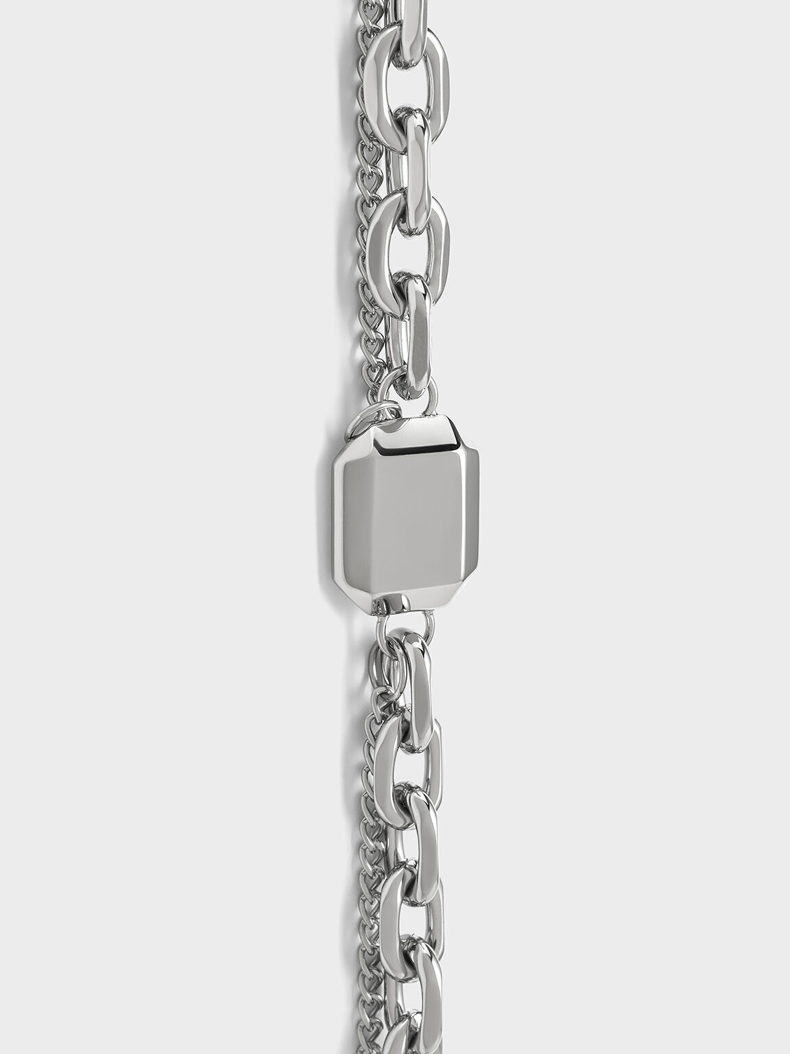 Keziah Double Chain-Link Bracelet, Silver, hi-res