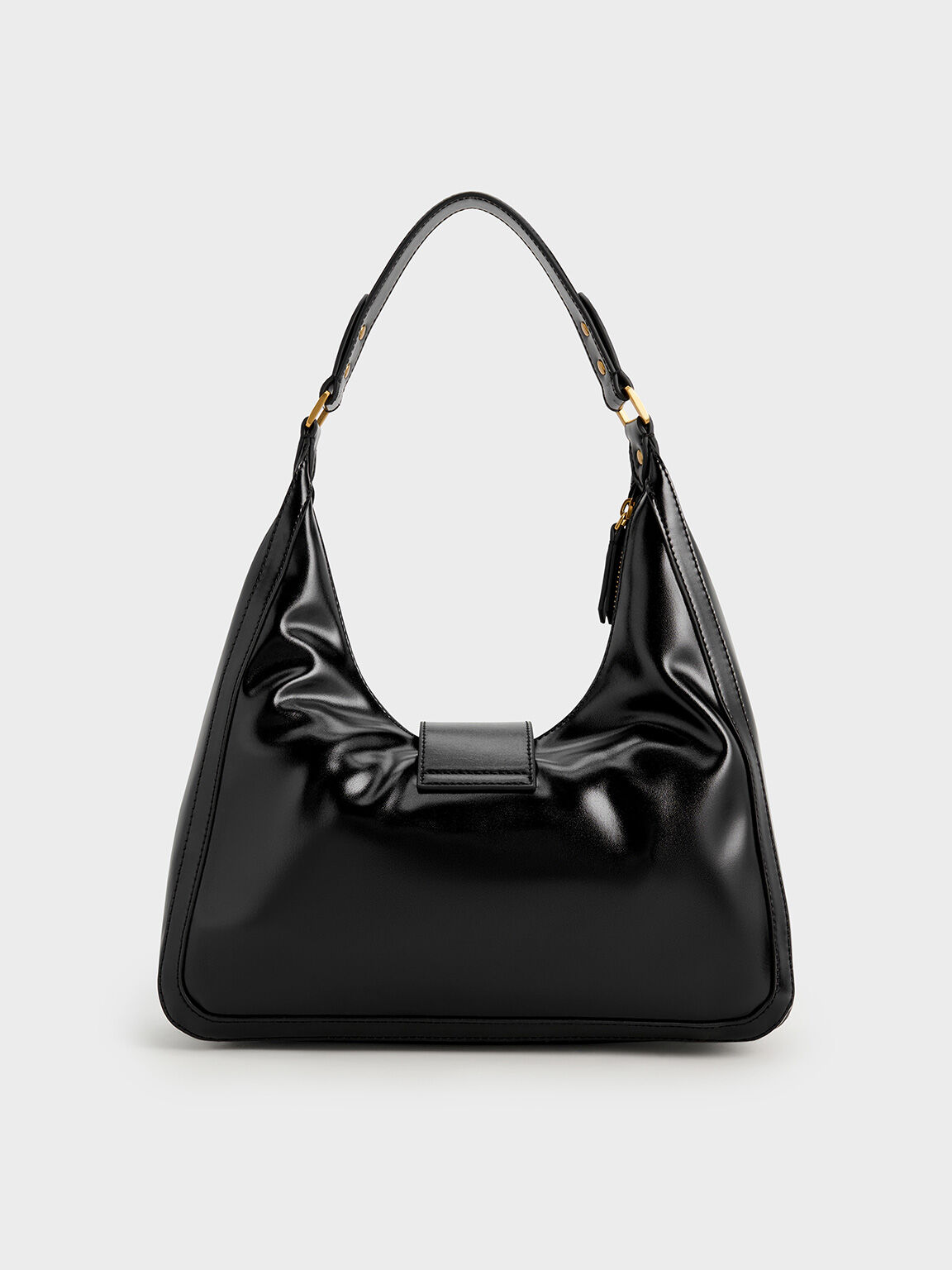 Charlot Hobo Bag, Black, hi-res