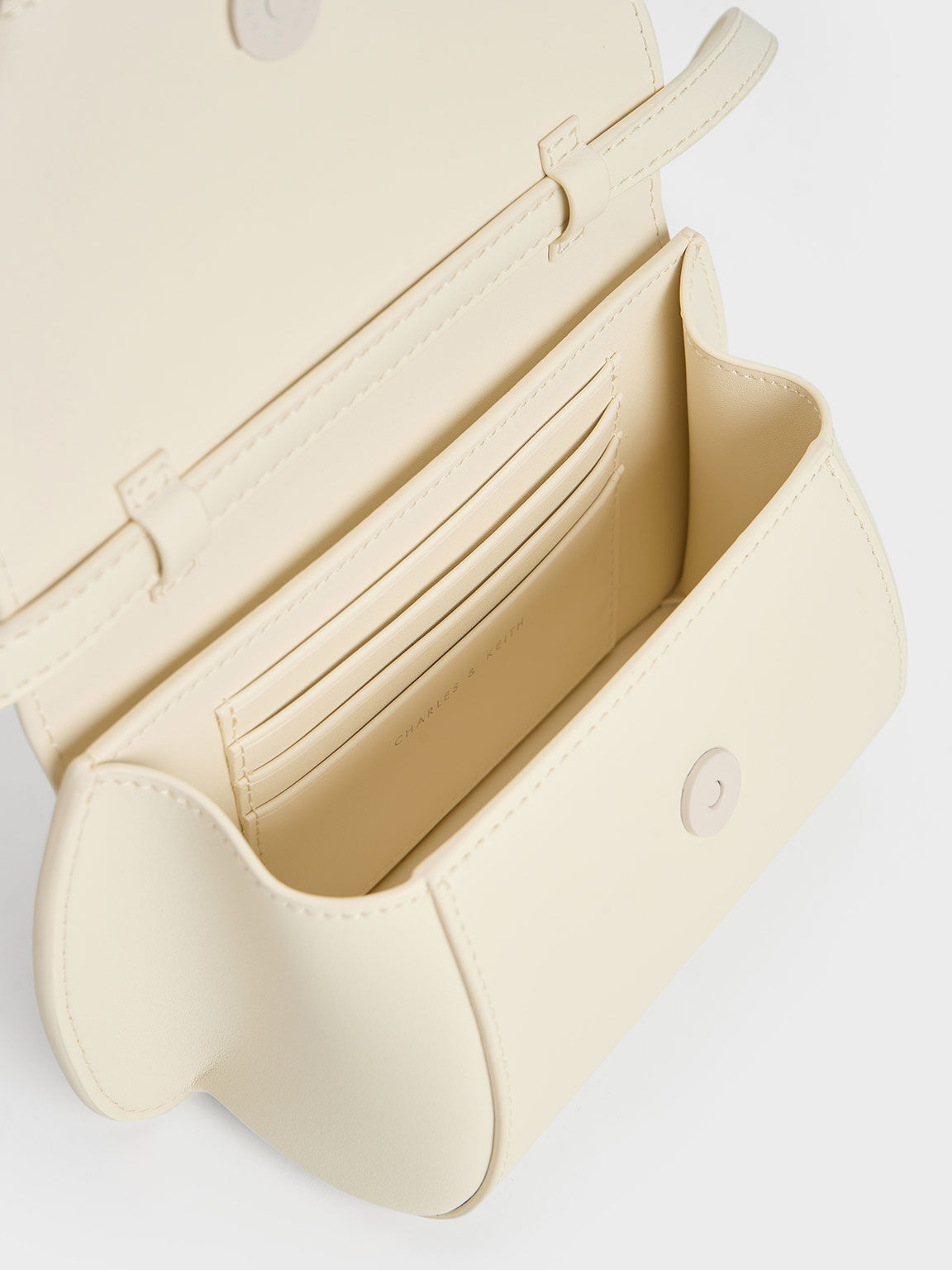 Cream Mini Cassiopeia Front Flap Bag - CHARLES & KEITH SG