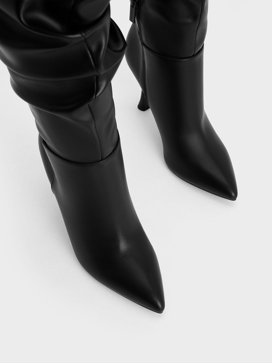 Aster Ruched Knee-High Boots