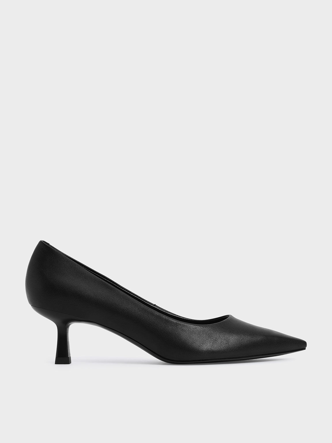 Leather Pointed-Toe Heels - Black Box