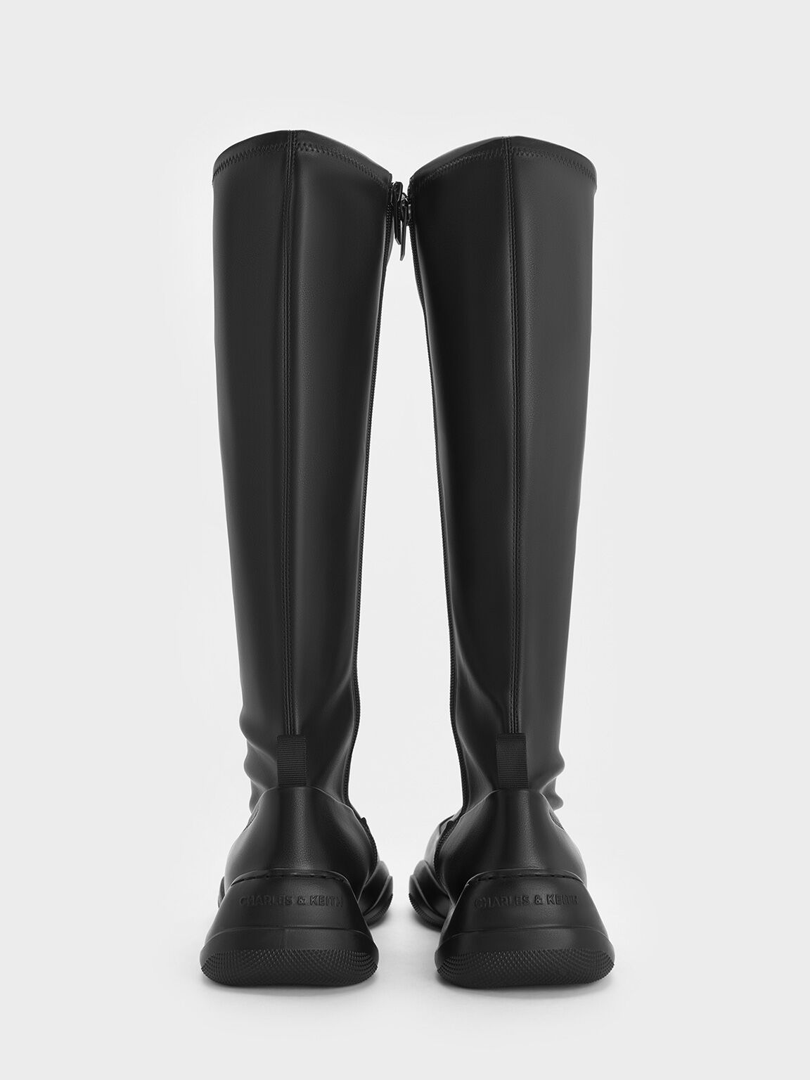 Casey Side-Zip Knee-High Boots, Black, hi-res