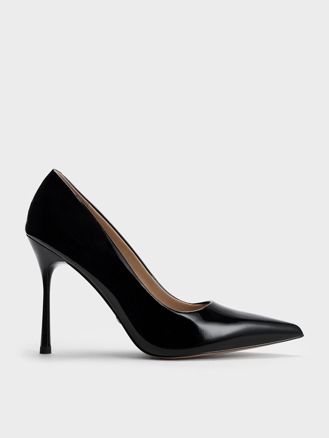 Kyra Patent Leather Pumps, Black Patent, hi-res