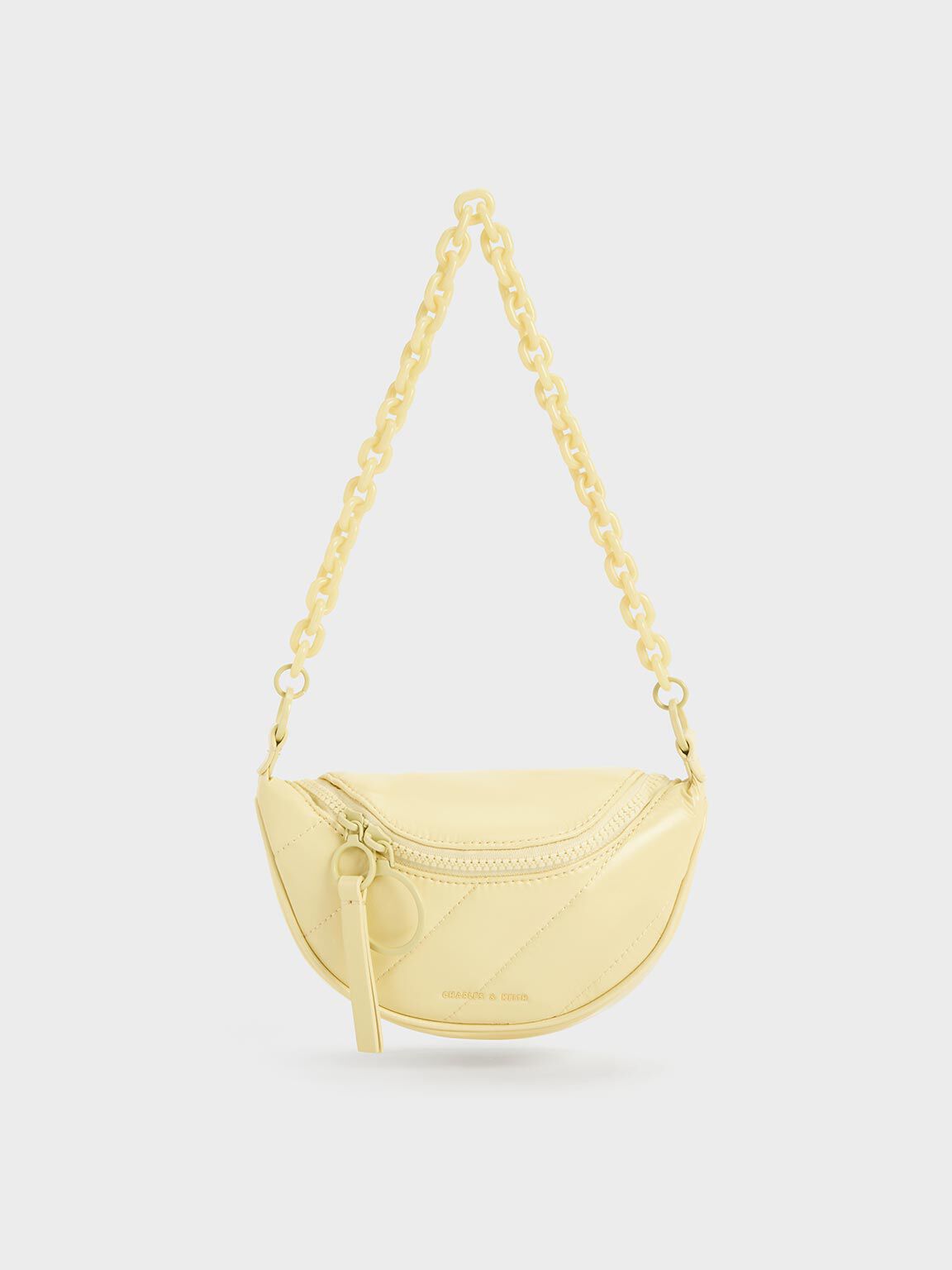 Buy Charles and Keith Women Yellow Hand-held Bag Yellow Online