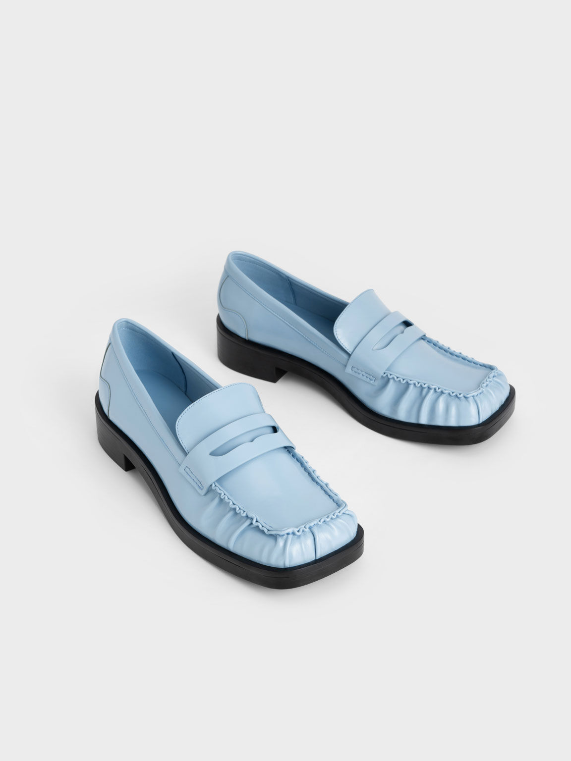 Baby blue sale loafers womens