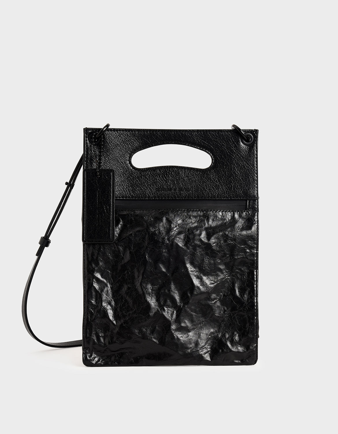 black clutch with handle