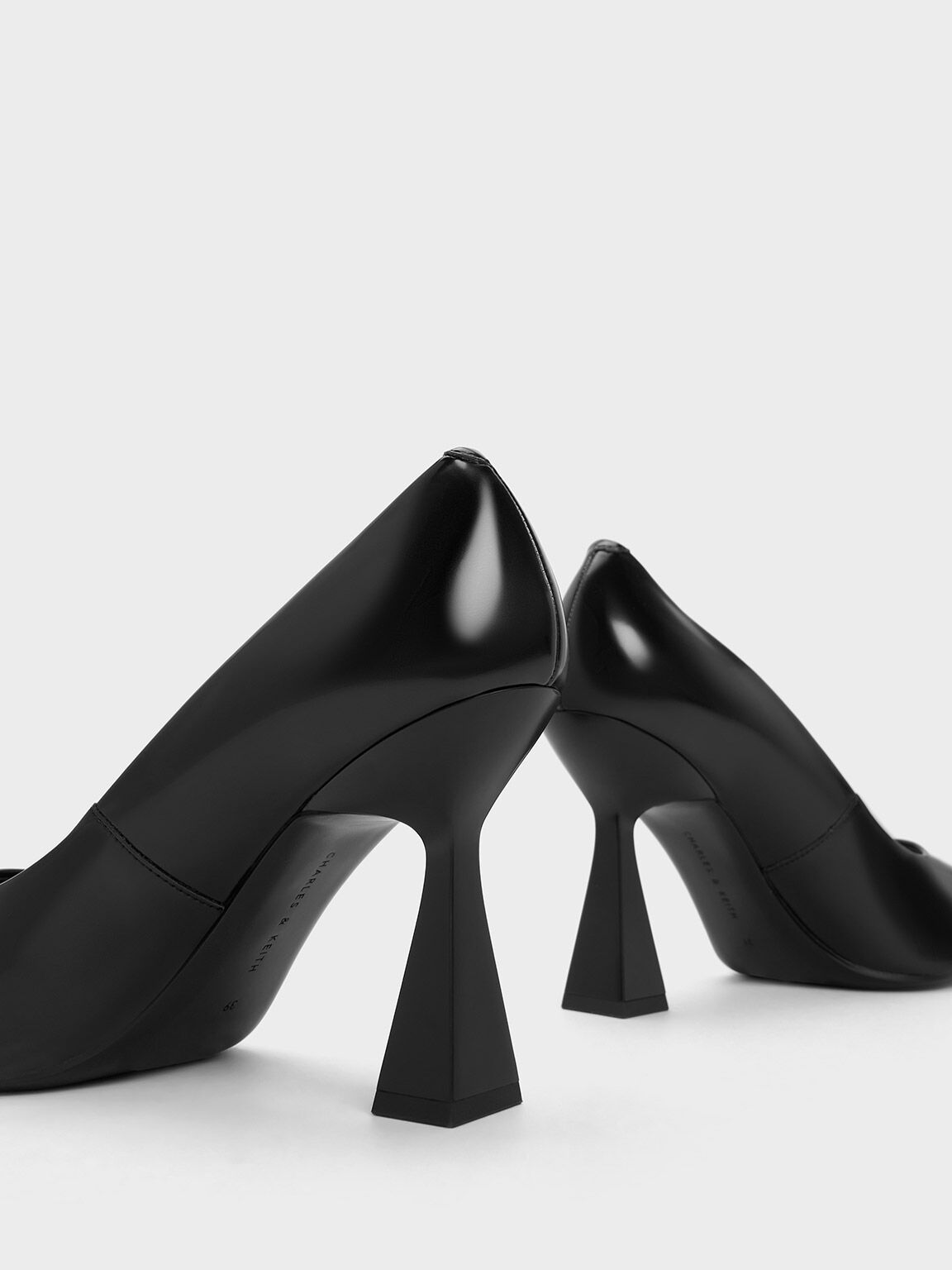 Charles and Keith heels | Heels, Miu miu ballet flats, Black suede