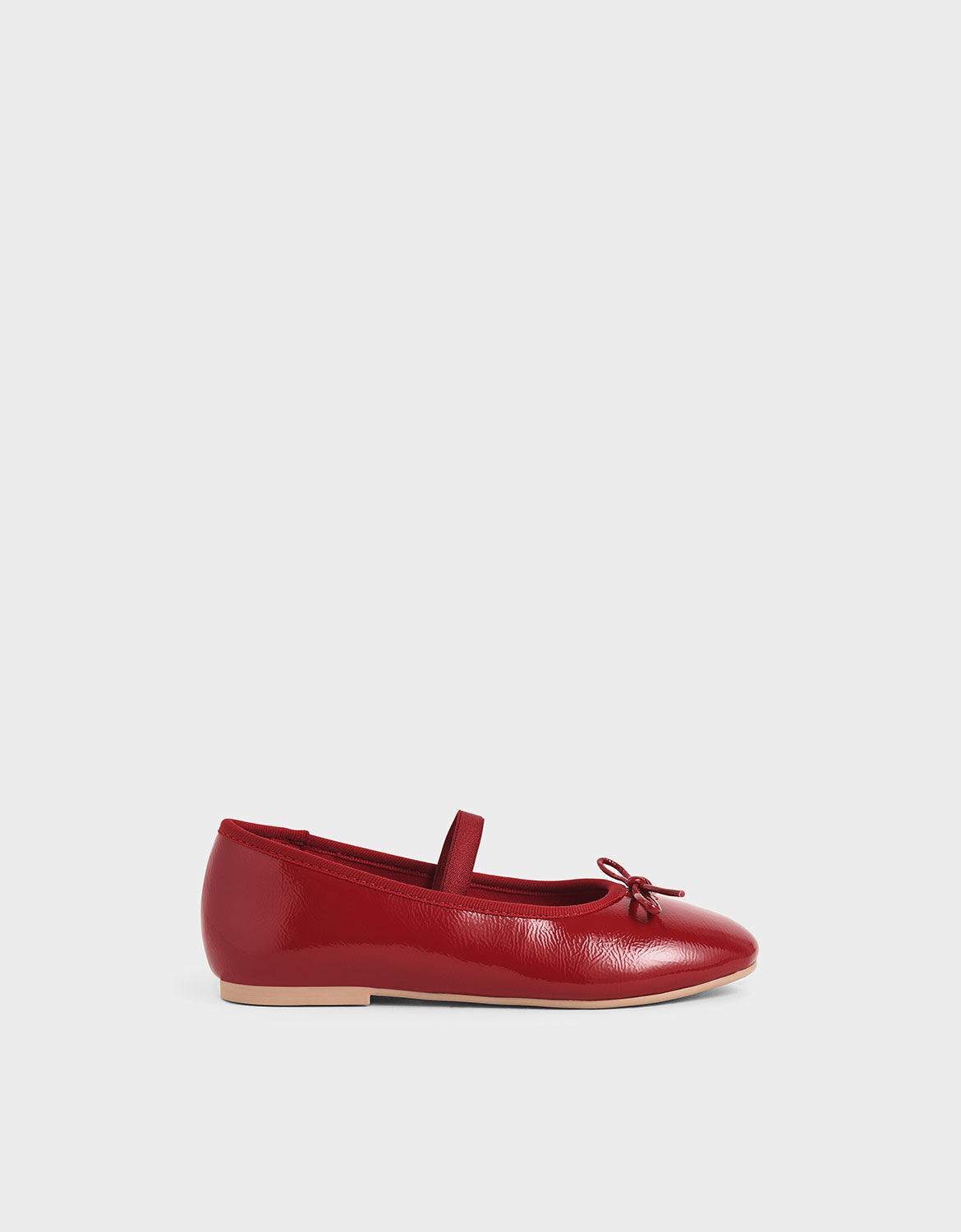 red ballerina flats shoes