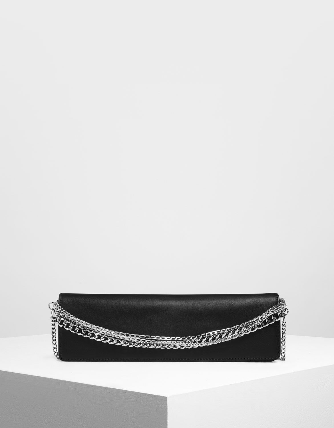 black clutch with handle