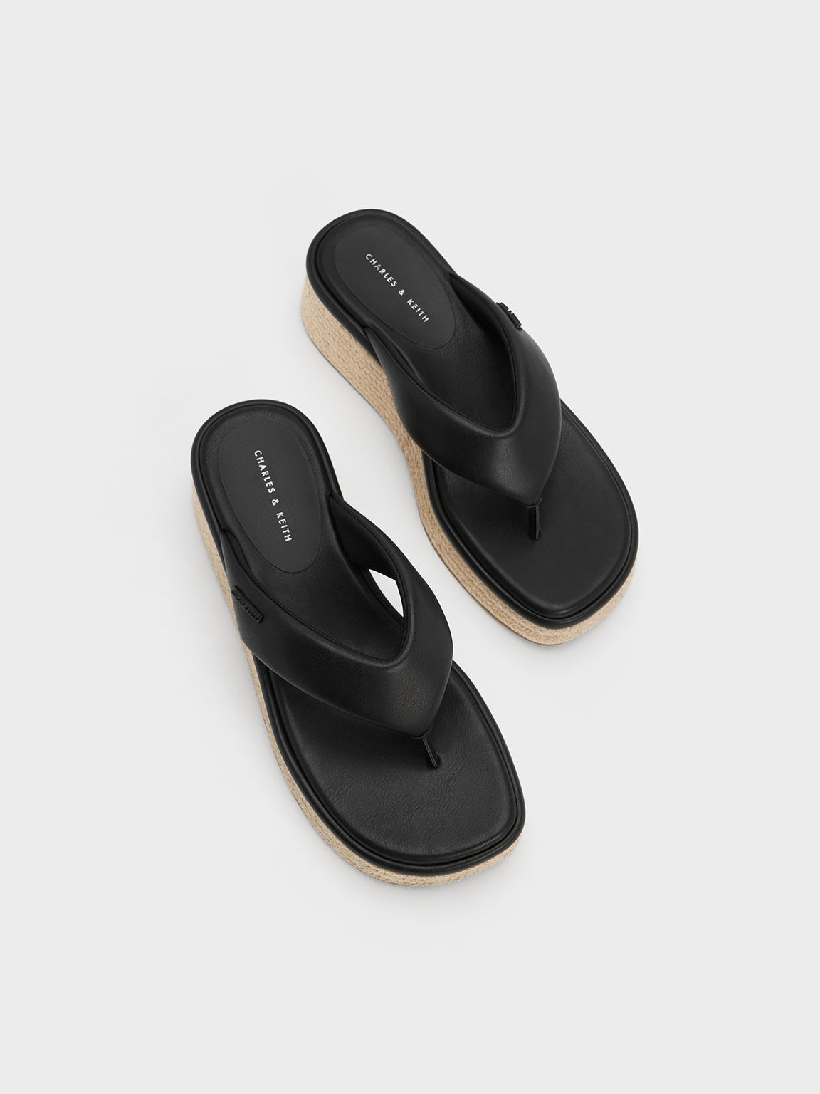 All black sale thong sandals