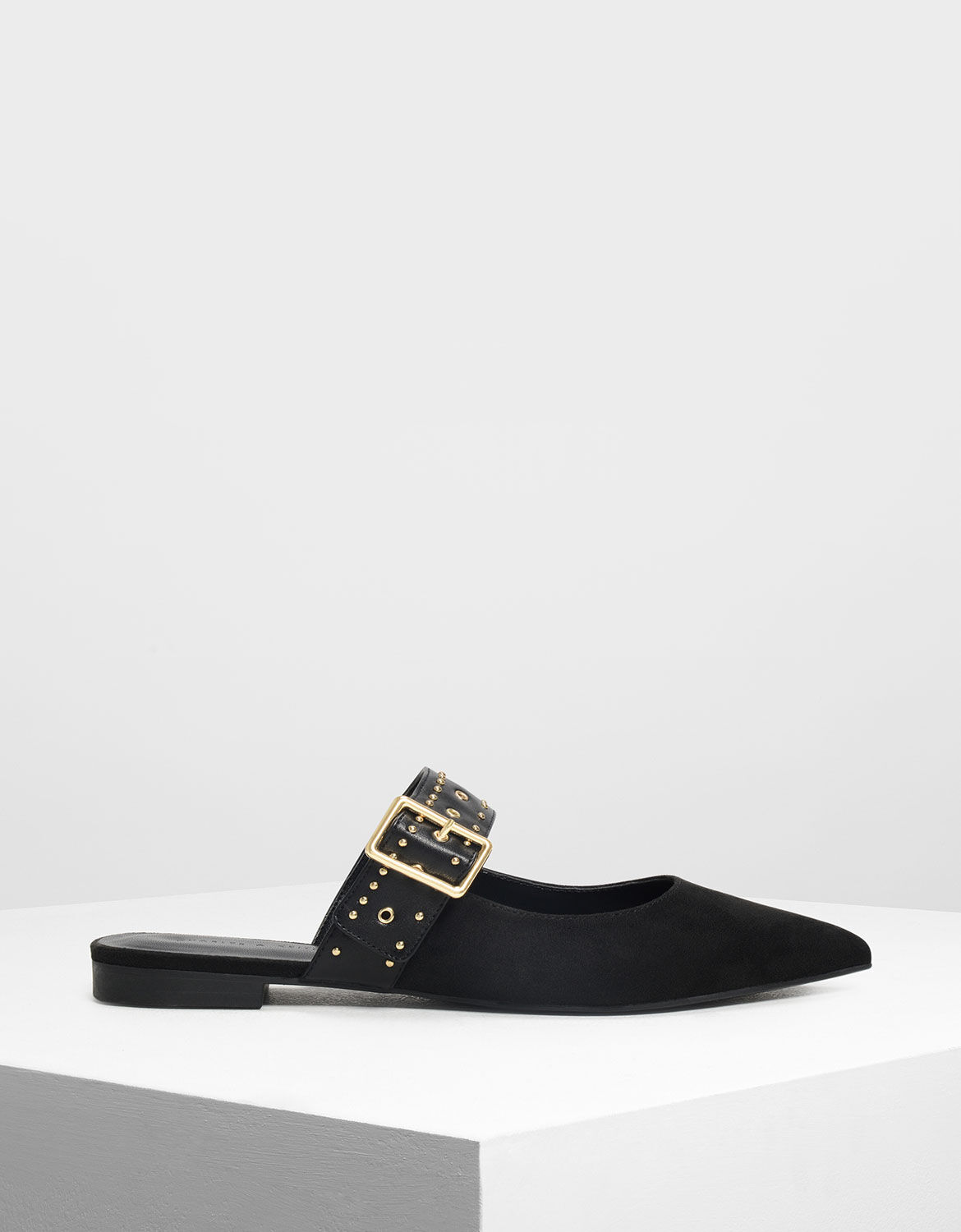 Studded Buckle Mules | CHARLES \u0026 KEITH TW