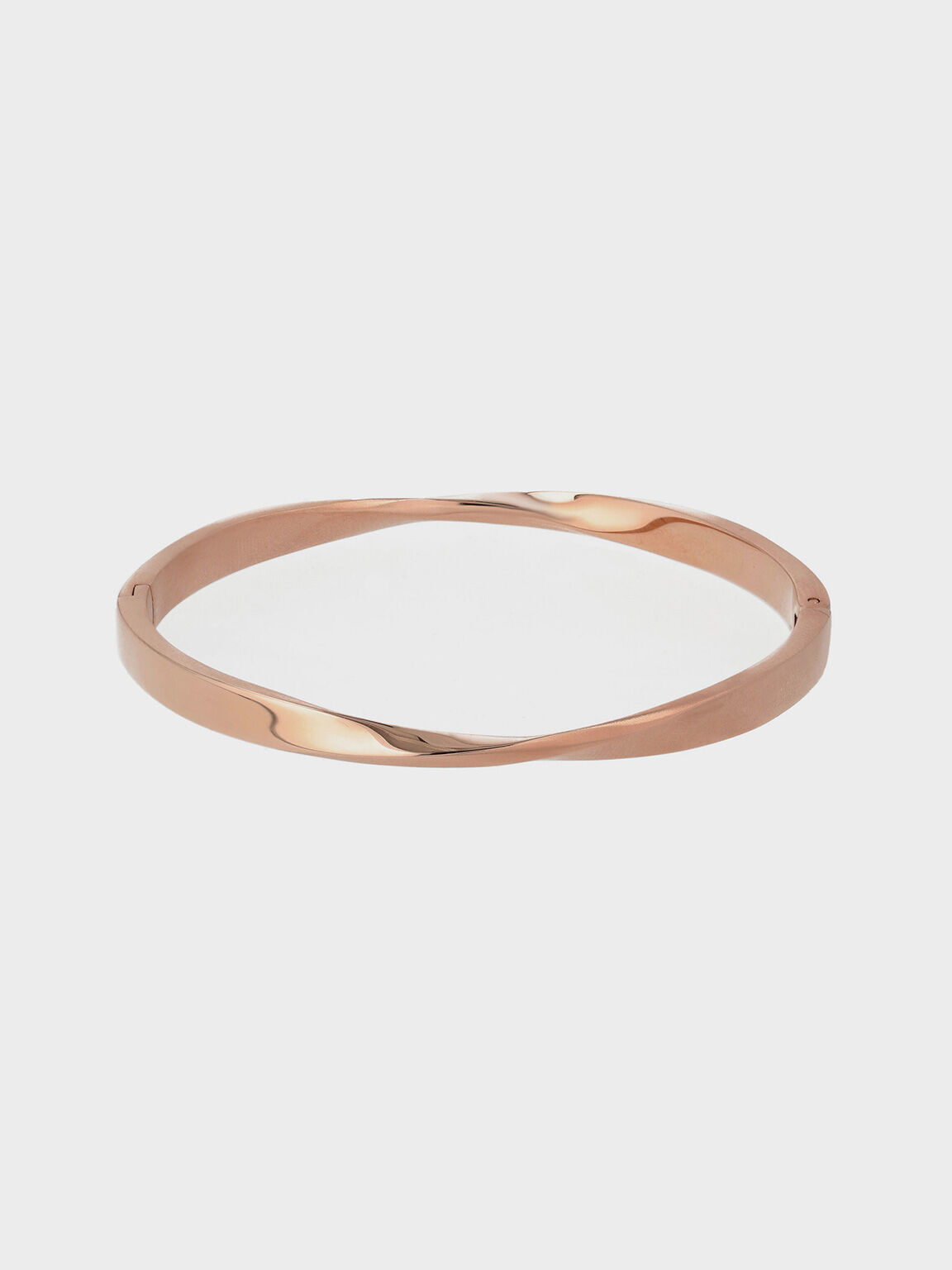 Lena Twist Bangle, Rose Gold, hi-res