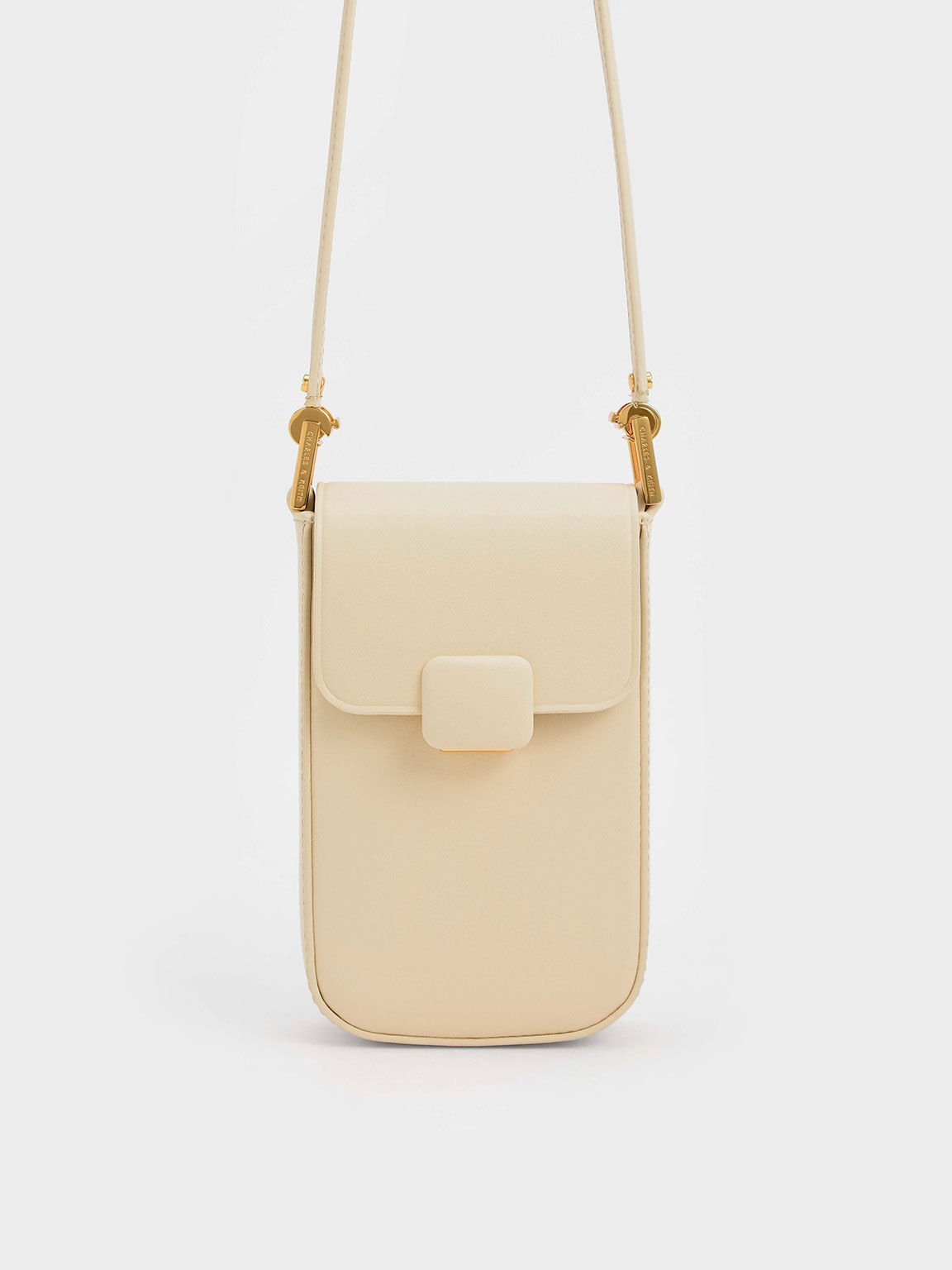 Koa Elongated Wristlet Bag, Beige, hi-res