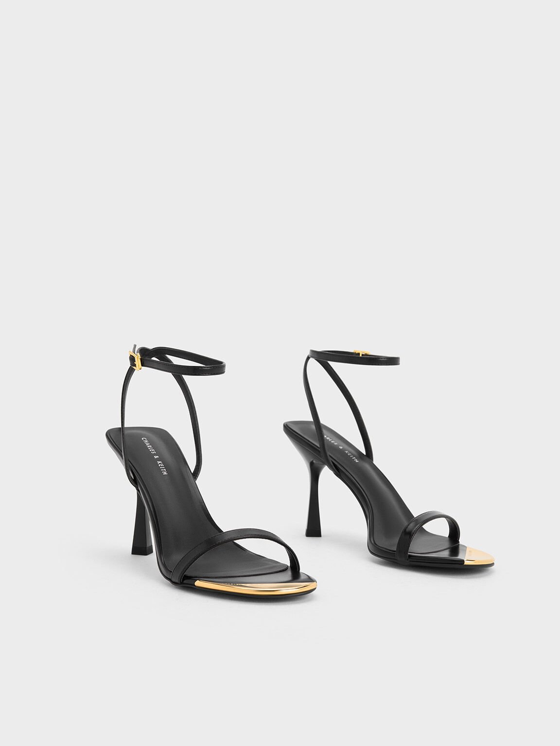 Black Rivet Platform Stiletto Heels Rhinestones Gothic Strappy Shoes |  Stiletto heels platform, Stiletto heels, Black stiletto heels