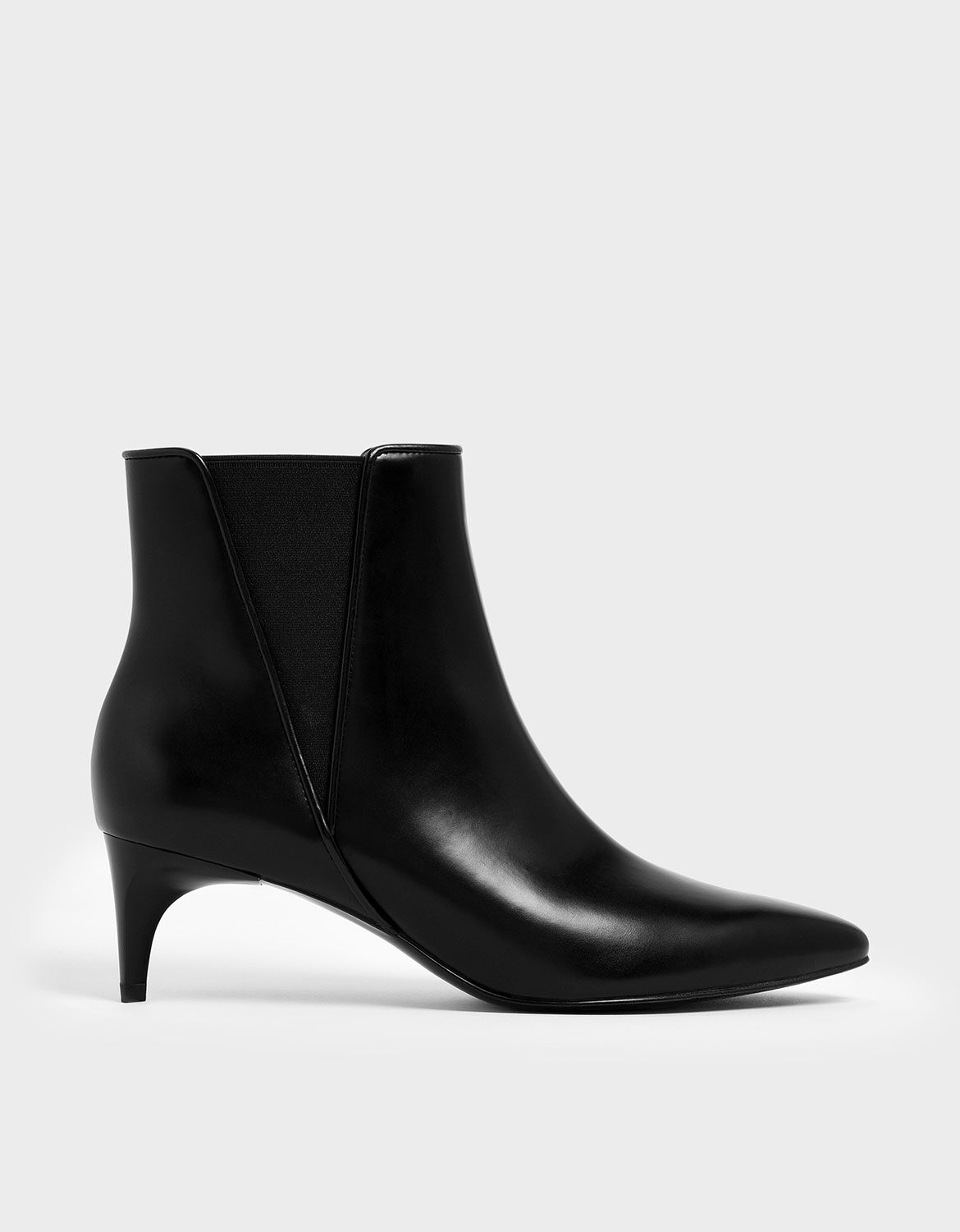 low heel chelsea ankle boot black
