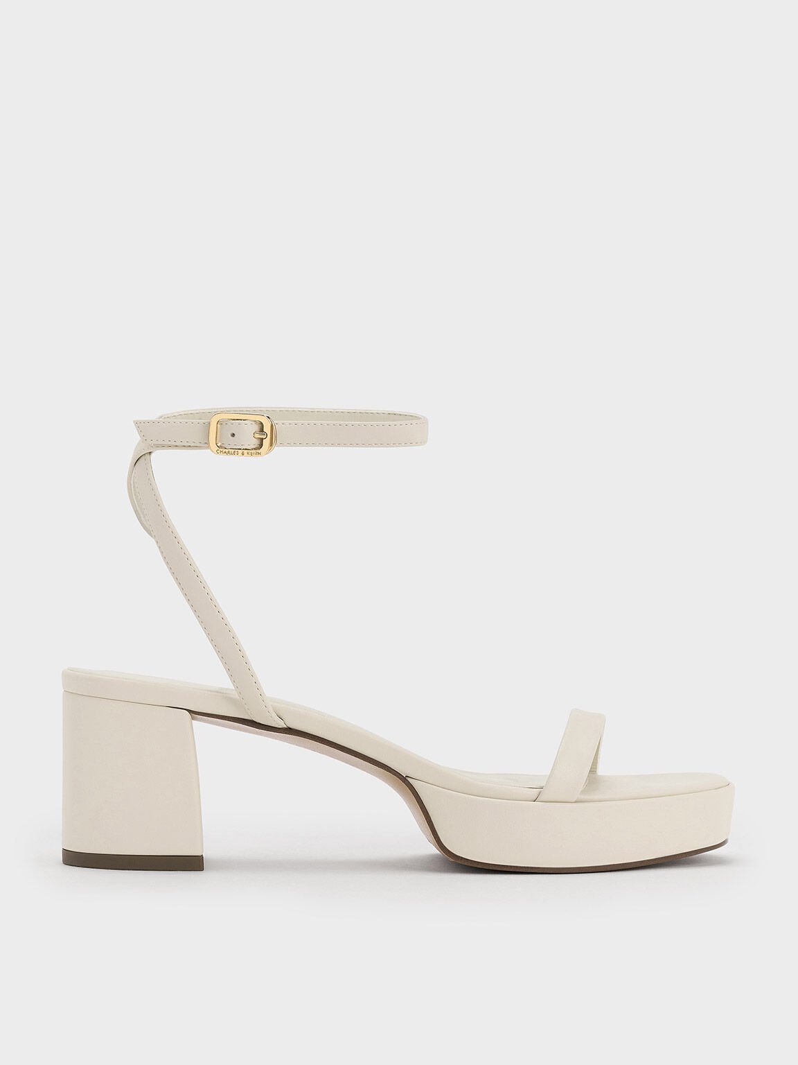 Thin-Strap Block Heel Sandals, Chalk, hi-res