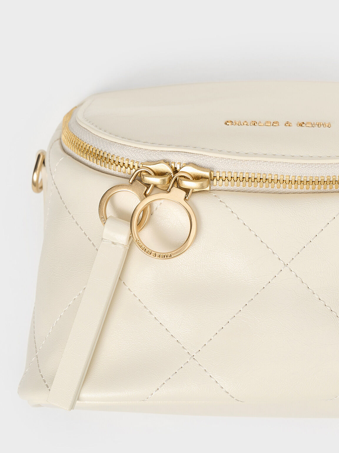 Apfra Quilted Crossbody Bag, Cream, hi-res