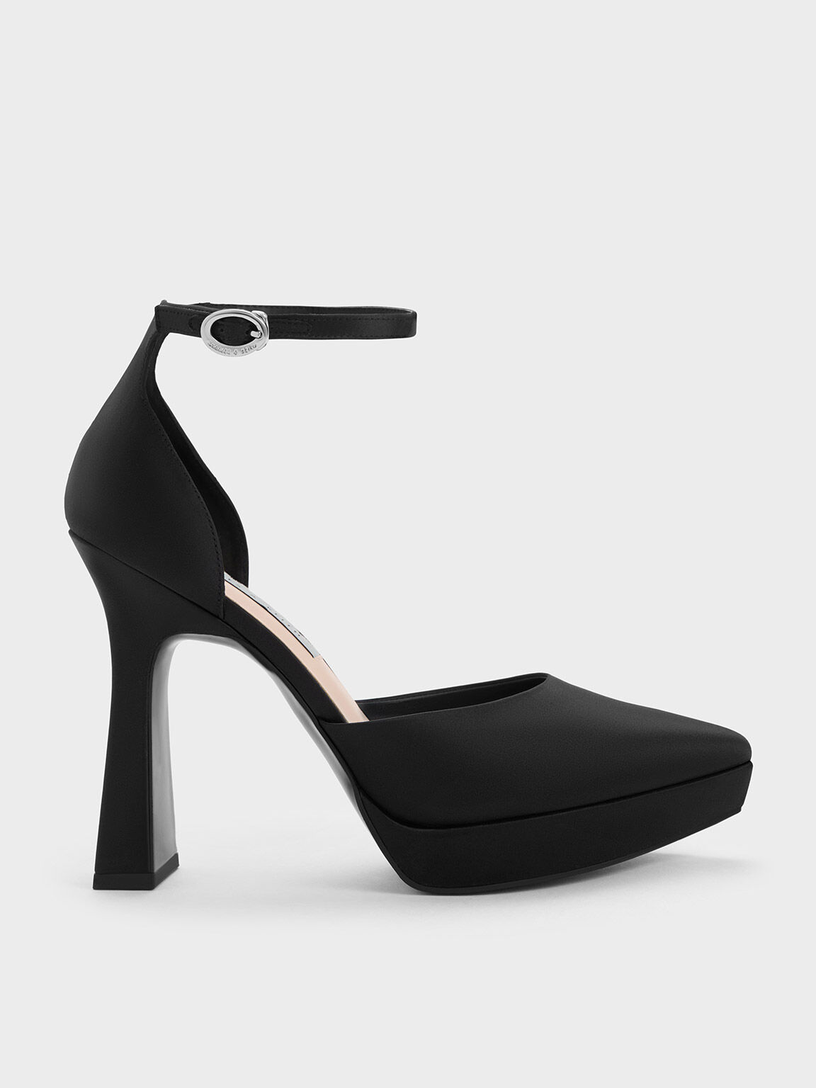 Black Ankle Strap D'Orsay Pumps - CHARLES & KEITH SG