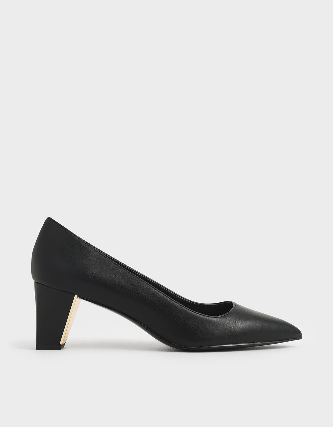 black pumps chunky heel