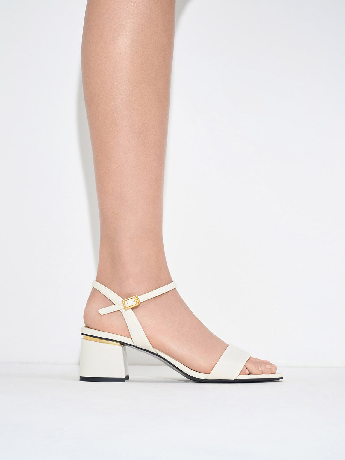 Sylva Block-Heel Sandals, Chalk, hi-res