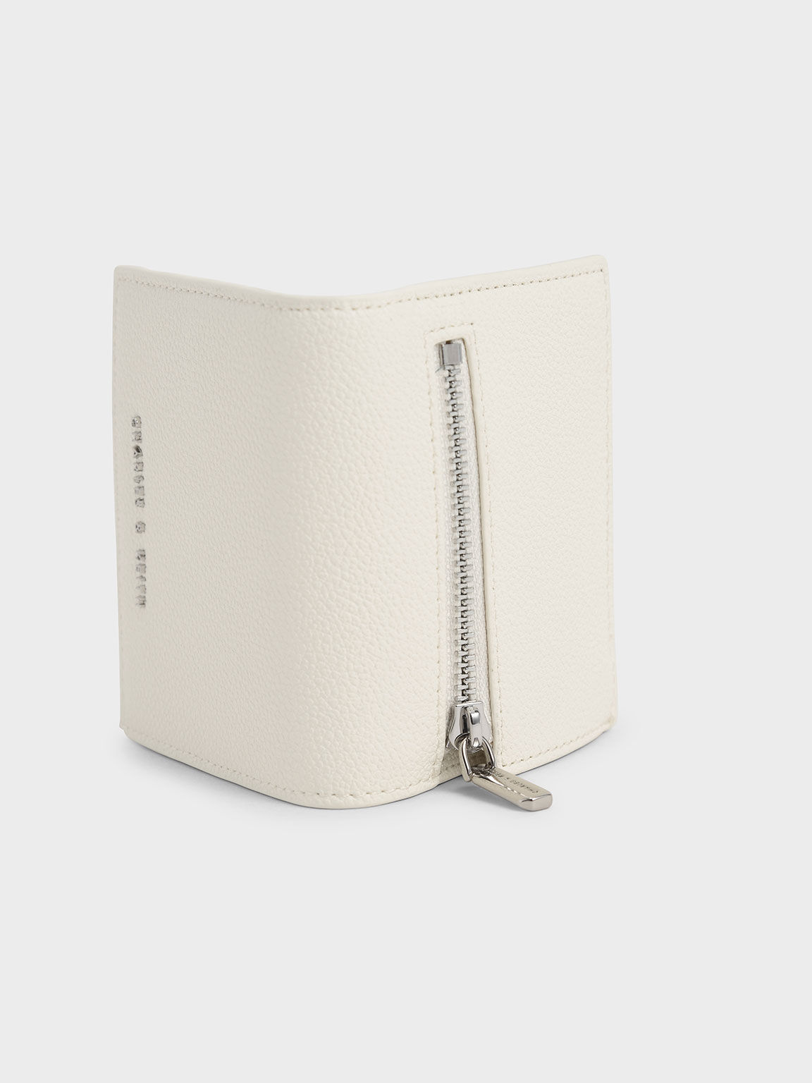 Front Flap Small Wallet, Cream, hi-res