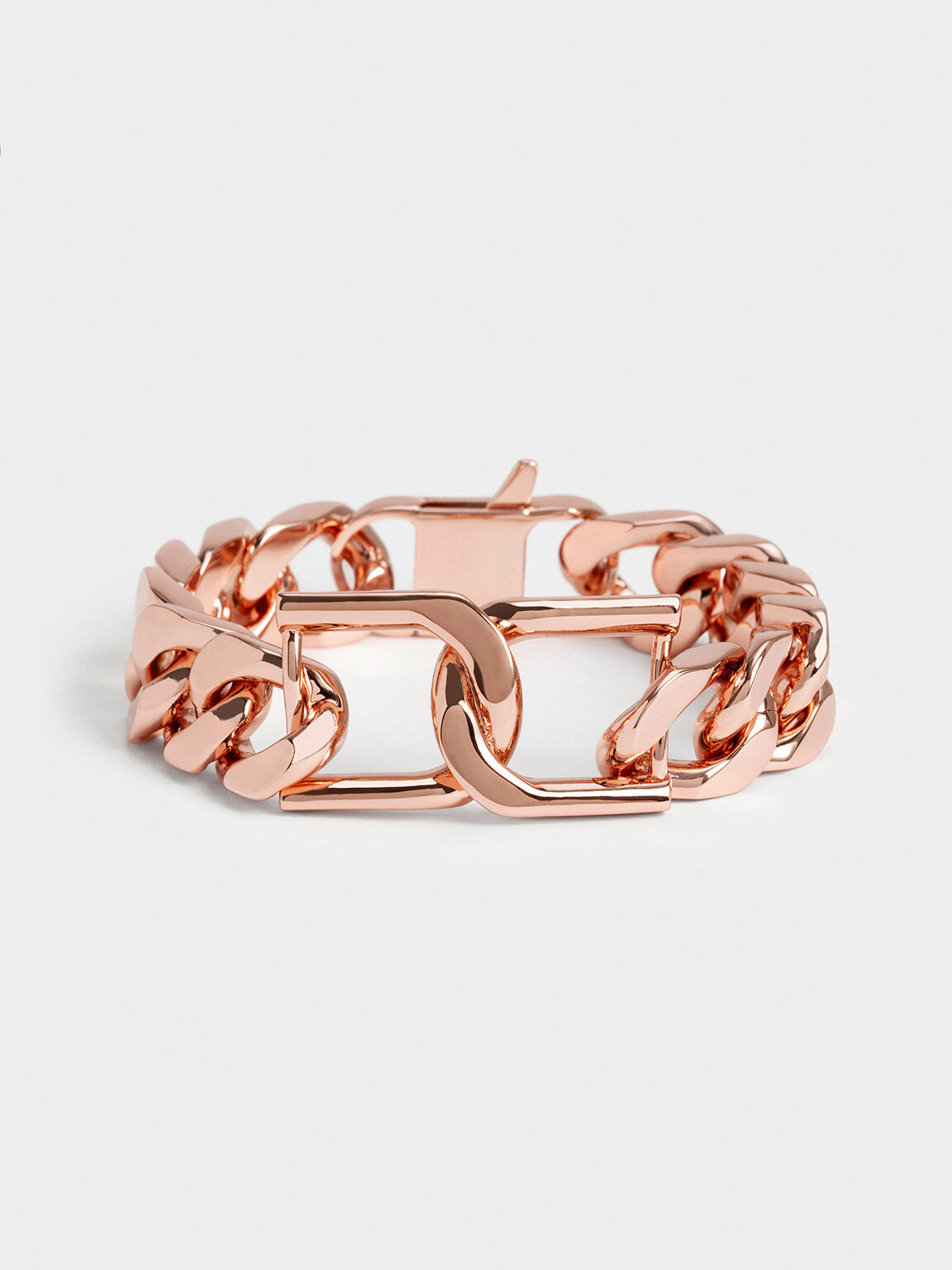 Rose Gold Gabine Chain-Link Bracelet - CHARLES & KEITH US