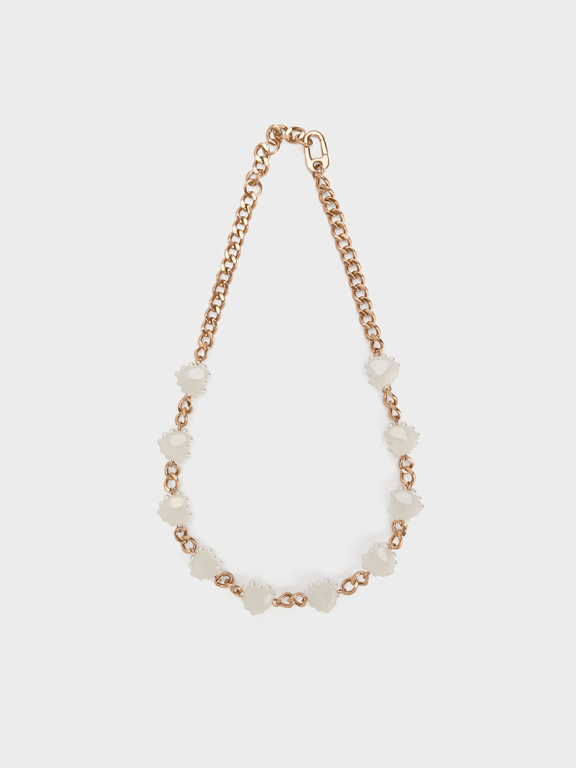 Gold Heart Motif Choker - Necklace US & KEITH CHARLES
