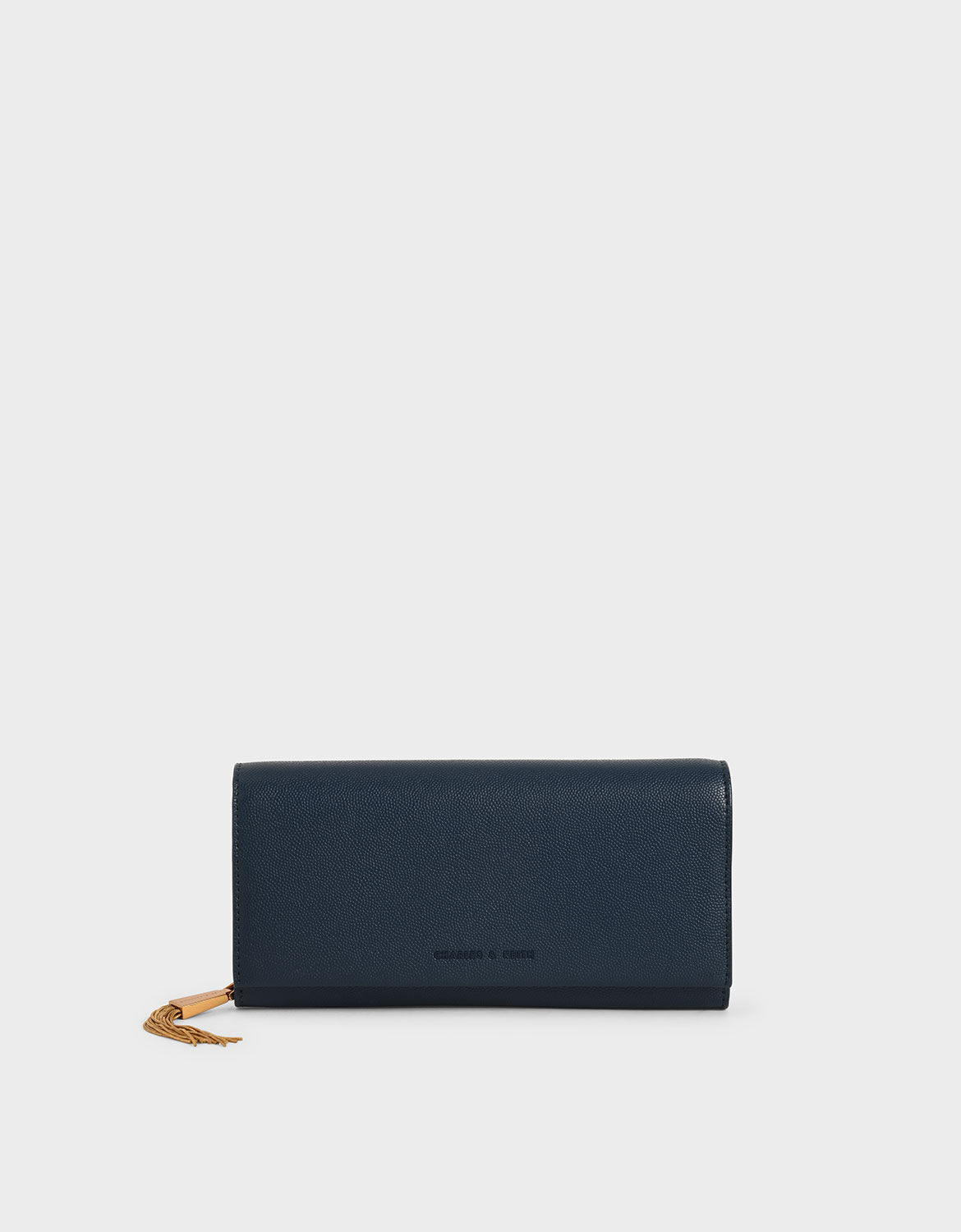 Blue Tassel Detail Long Wallet - CHARLES & KEITH US