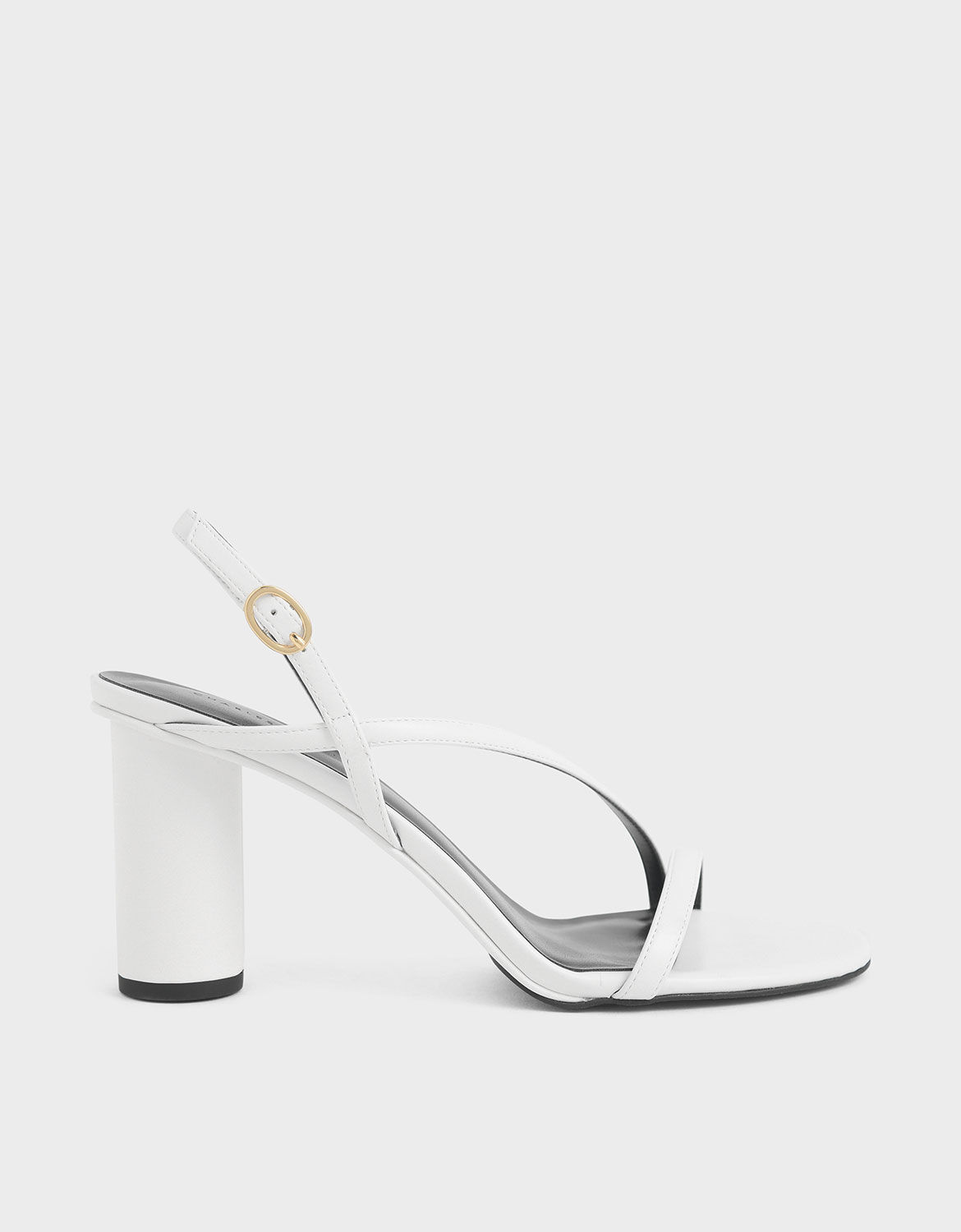 black and white sandal heels