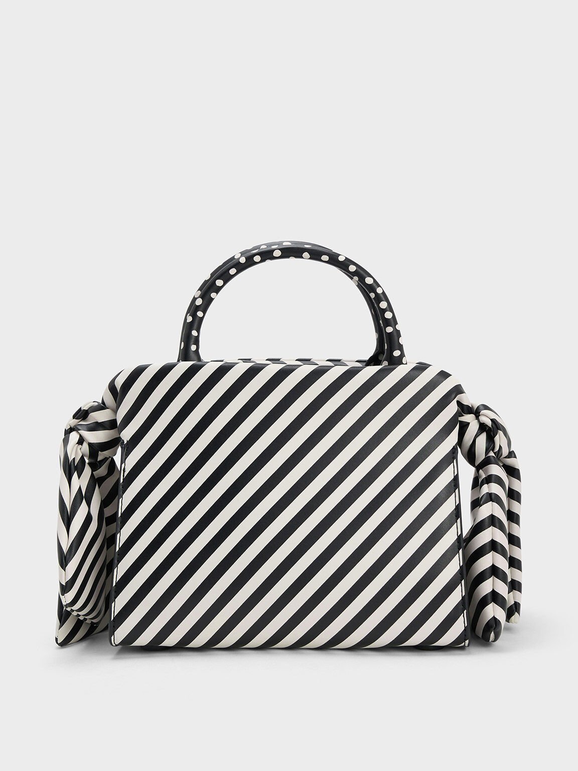 Jute Black & Natural Striped Bag | A Cottage in the City