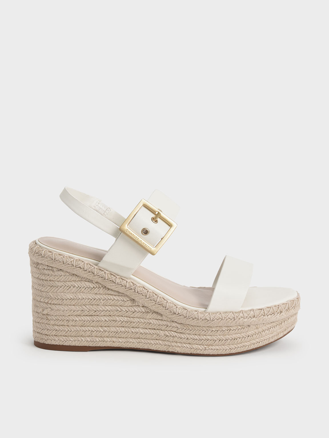 White low sale heel espadrilles