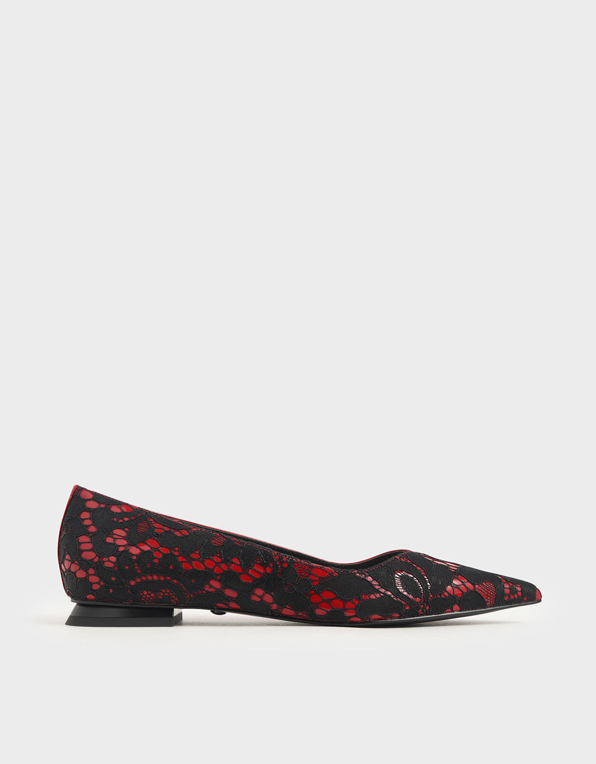 charles and keith red shoes