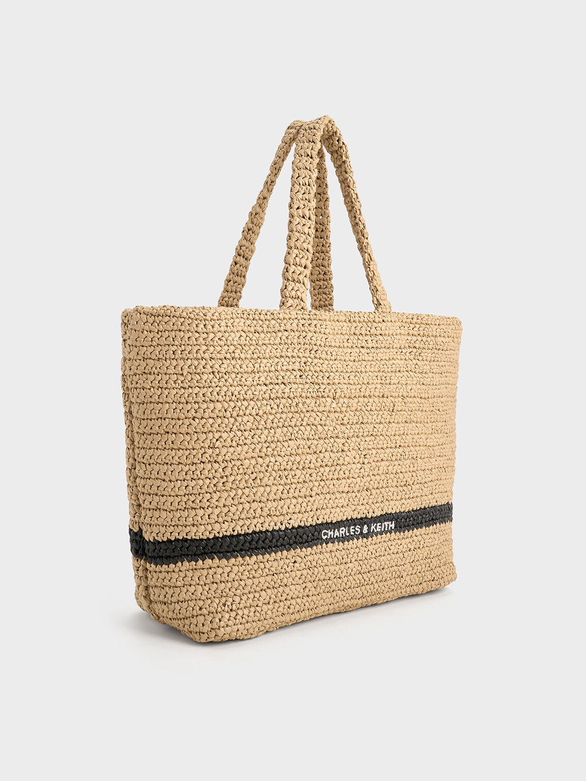 Bolso tote Allegra tejido, Beige, hi-res