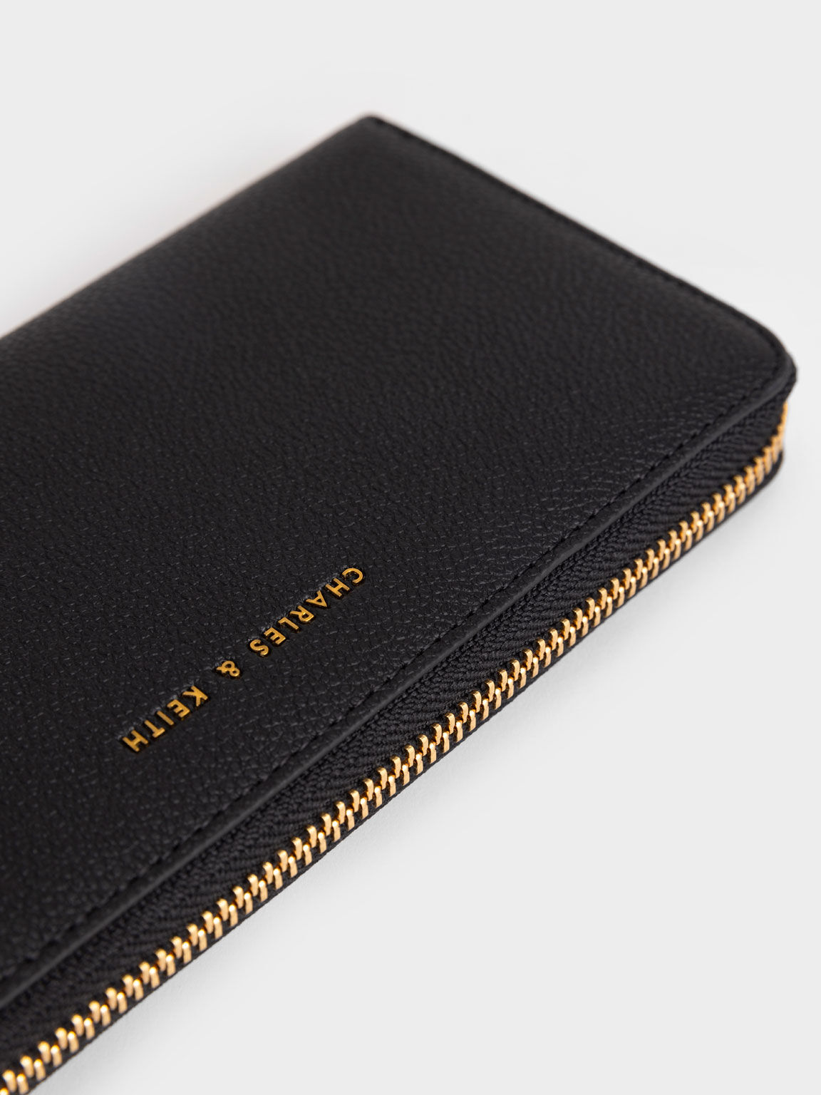 Zip-Around Long Wallet - Black